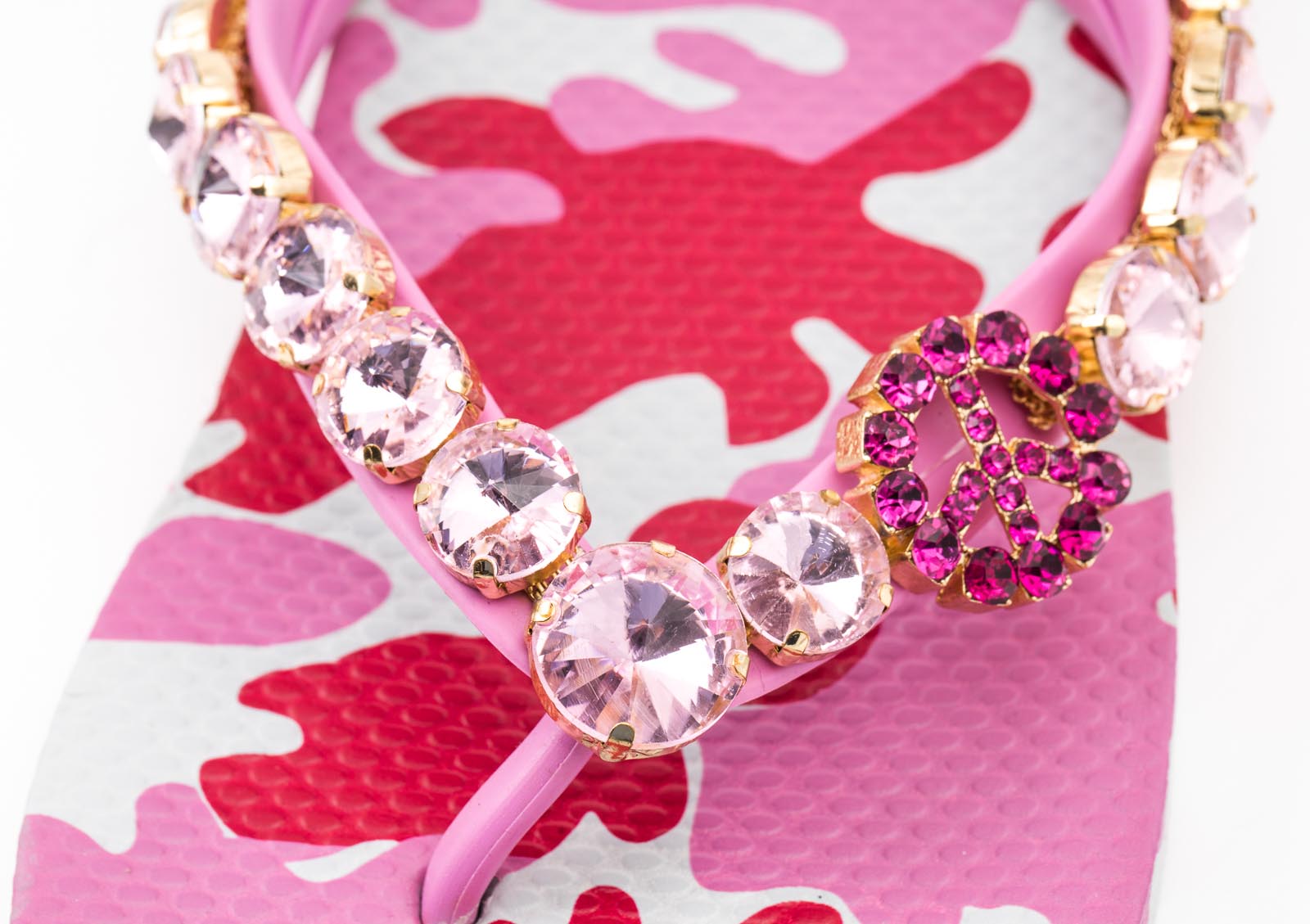 Flip-Flop / Camouflage Pink - PEACE / B Ware / Fehlproduktion / Sonderpreis / ohne Tasche / Restbestände nochmals reduziert
