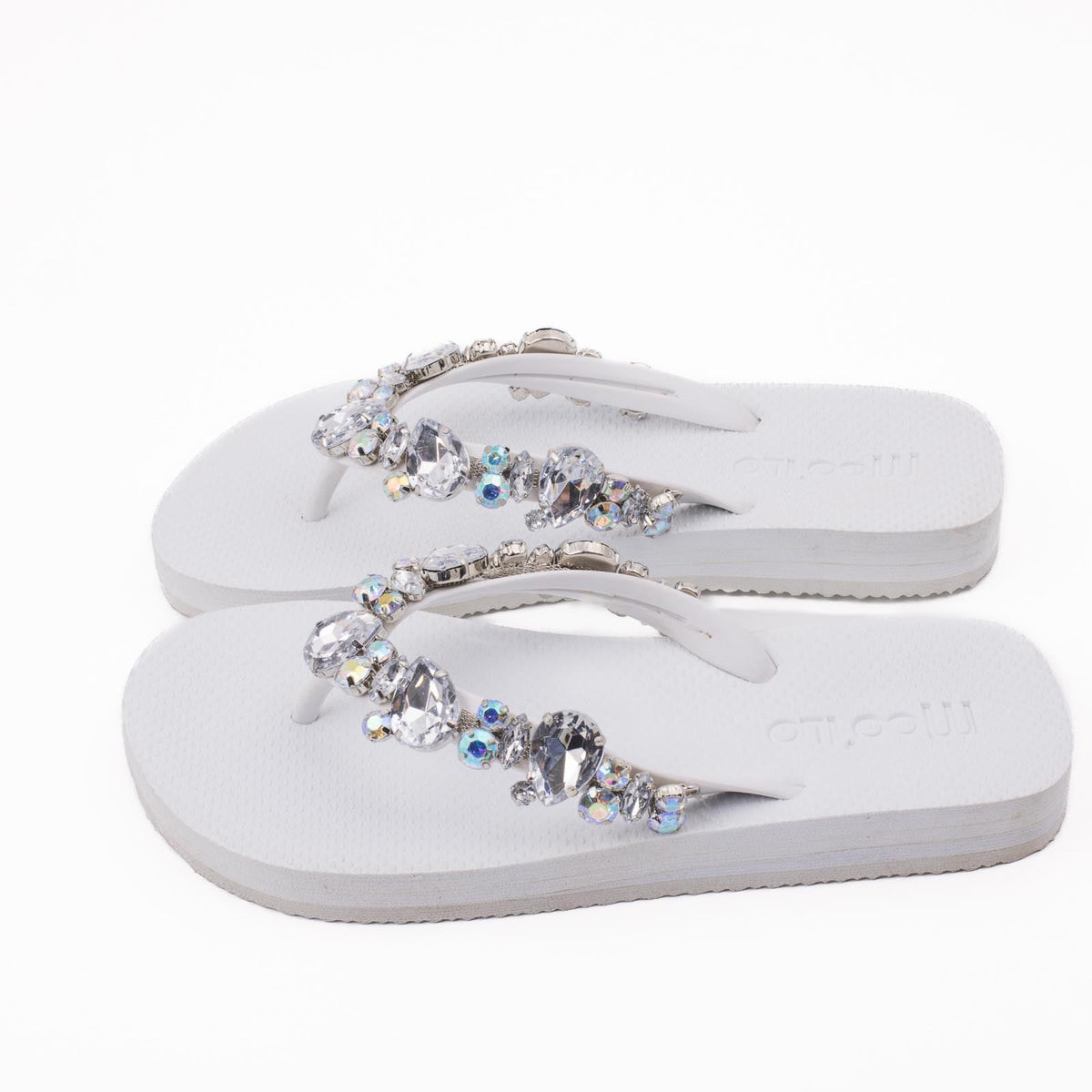 Flip-Flop / Katja - Weiß-Transparent