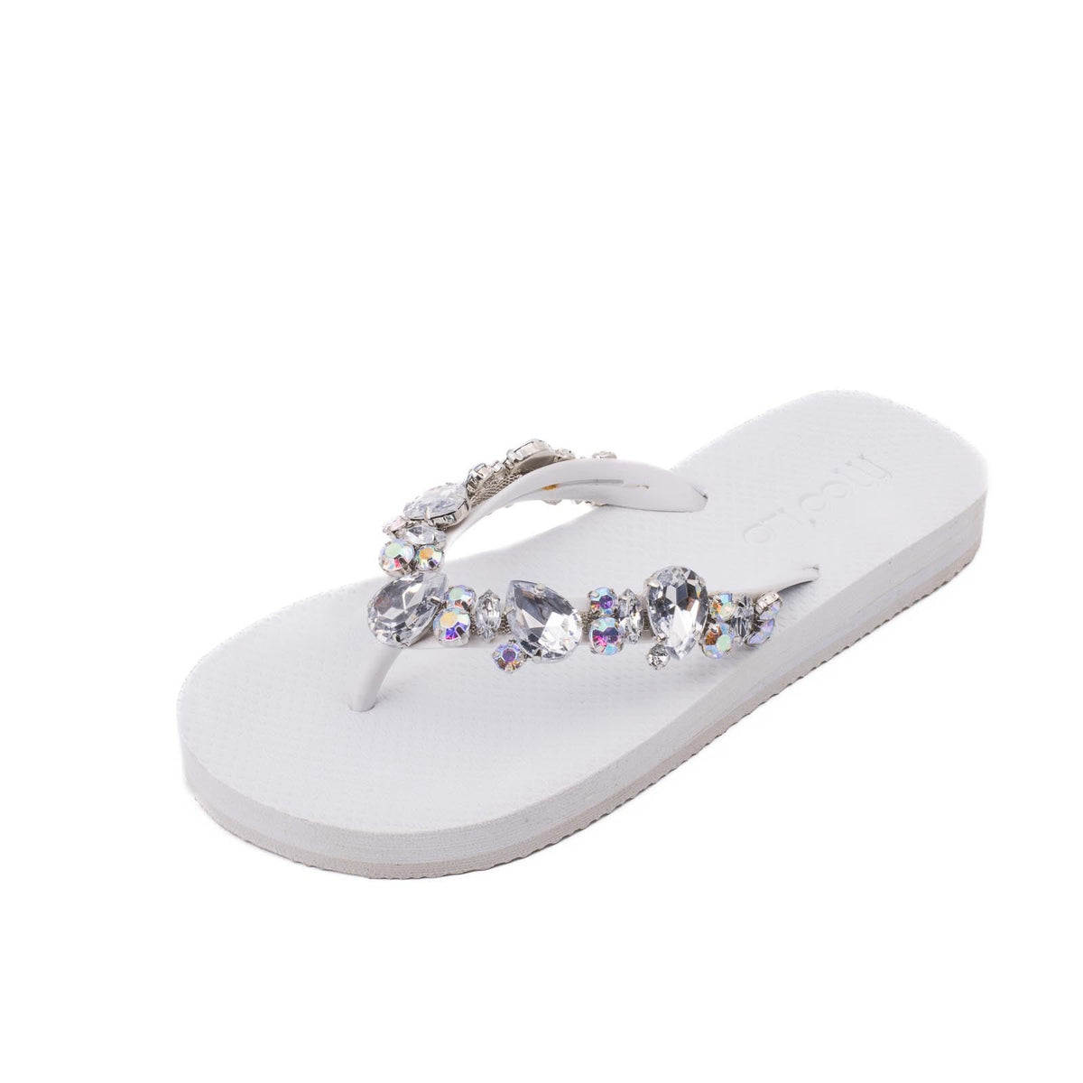 Flip-Flop / Katja - Weiß-Transparent