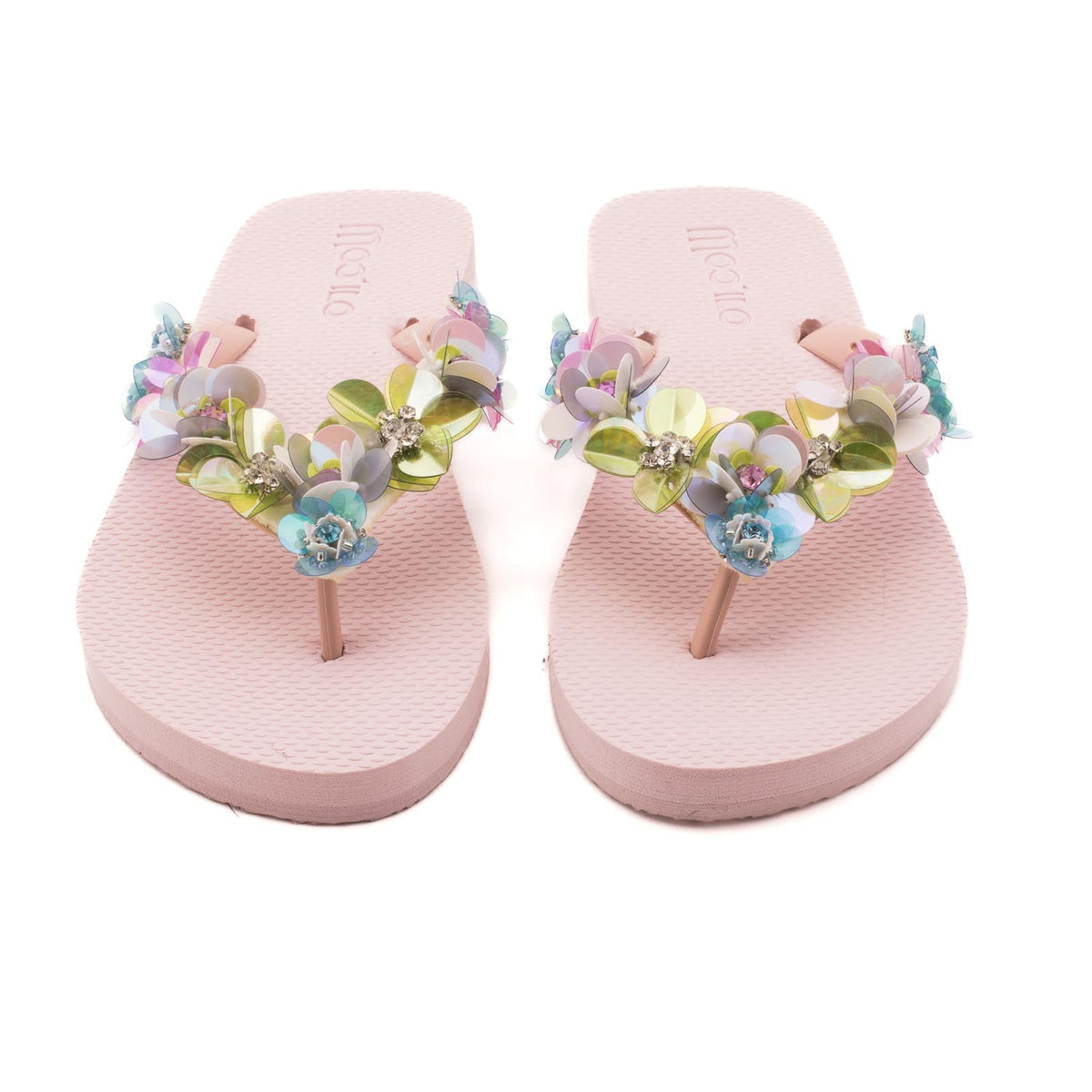 Flip-flops / Blomster - rosa / B-vare / returvarer