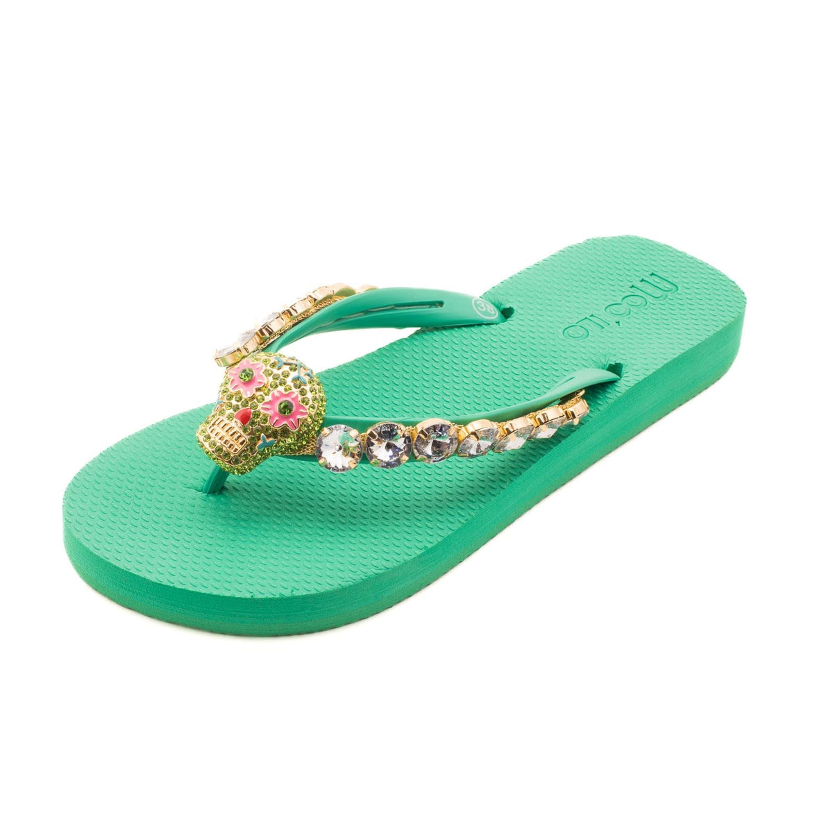 Flip-Flop / Totenkopf - Grün