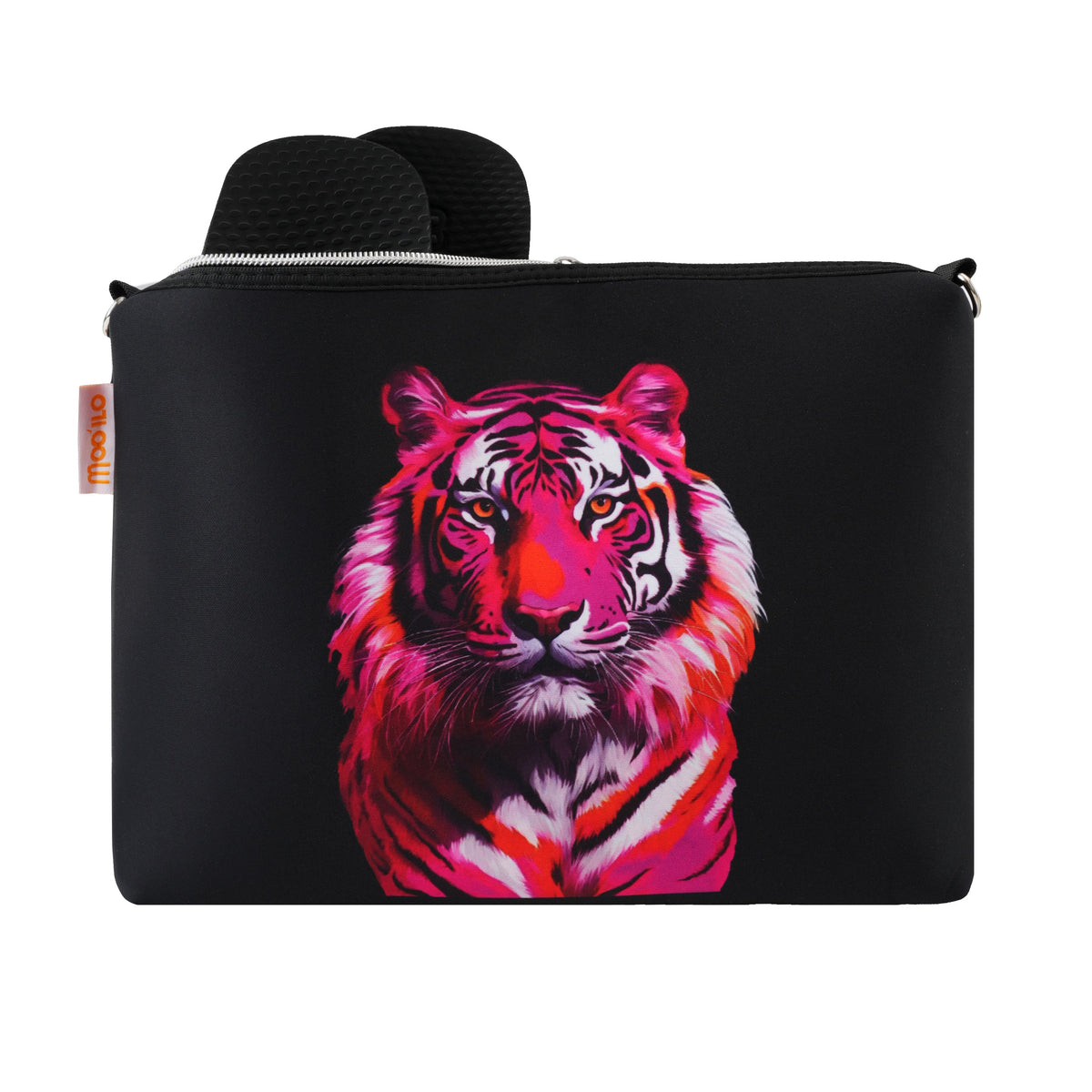 Chancla / Leopardo - Negro-Plata