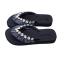 Tongs / franges - bleu marine