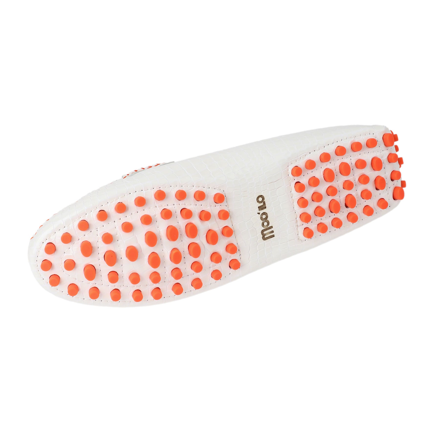 Schuhe / Moccasins - Weiß Croco