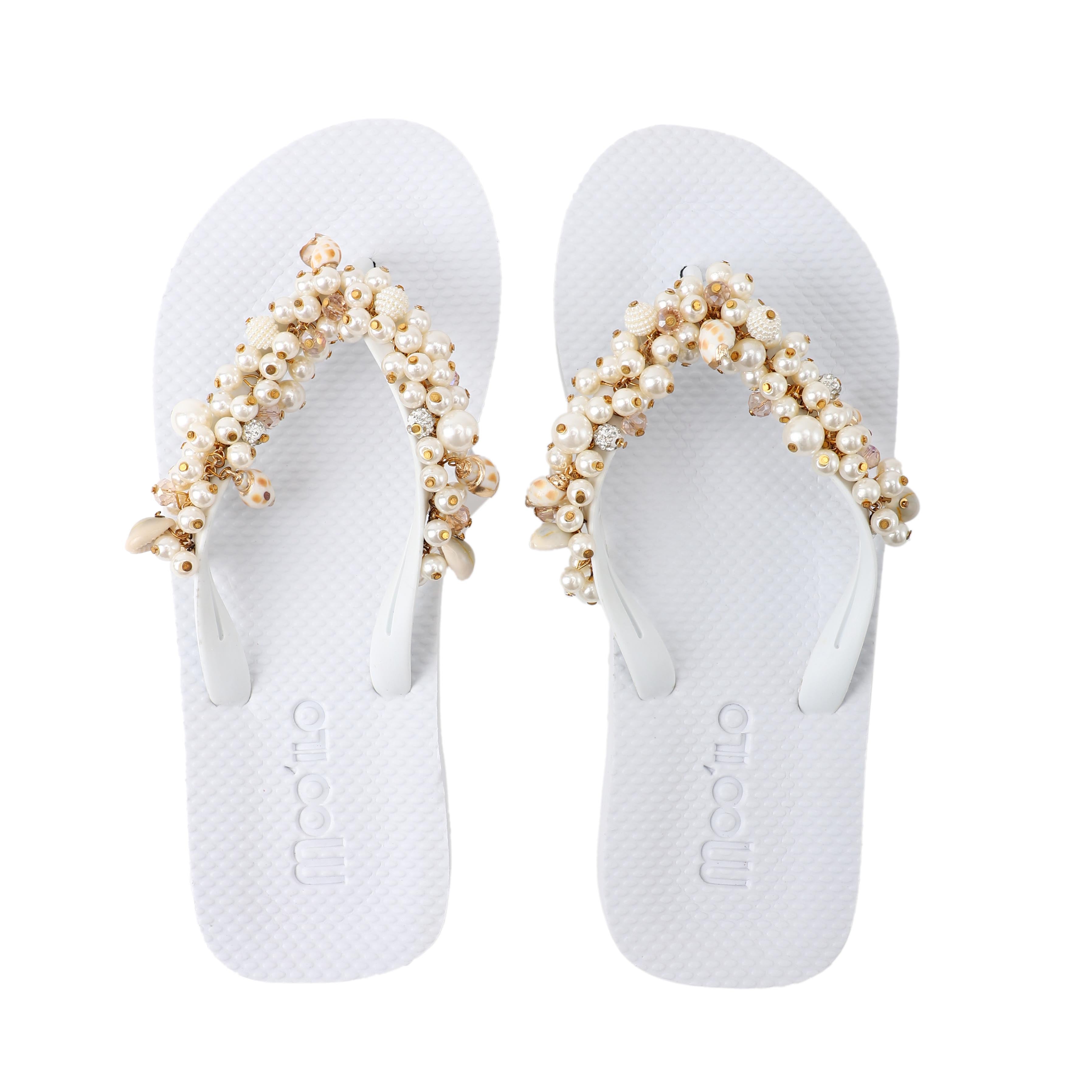 Flip-Flop / Muschel - Weiß