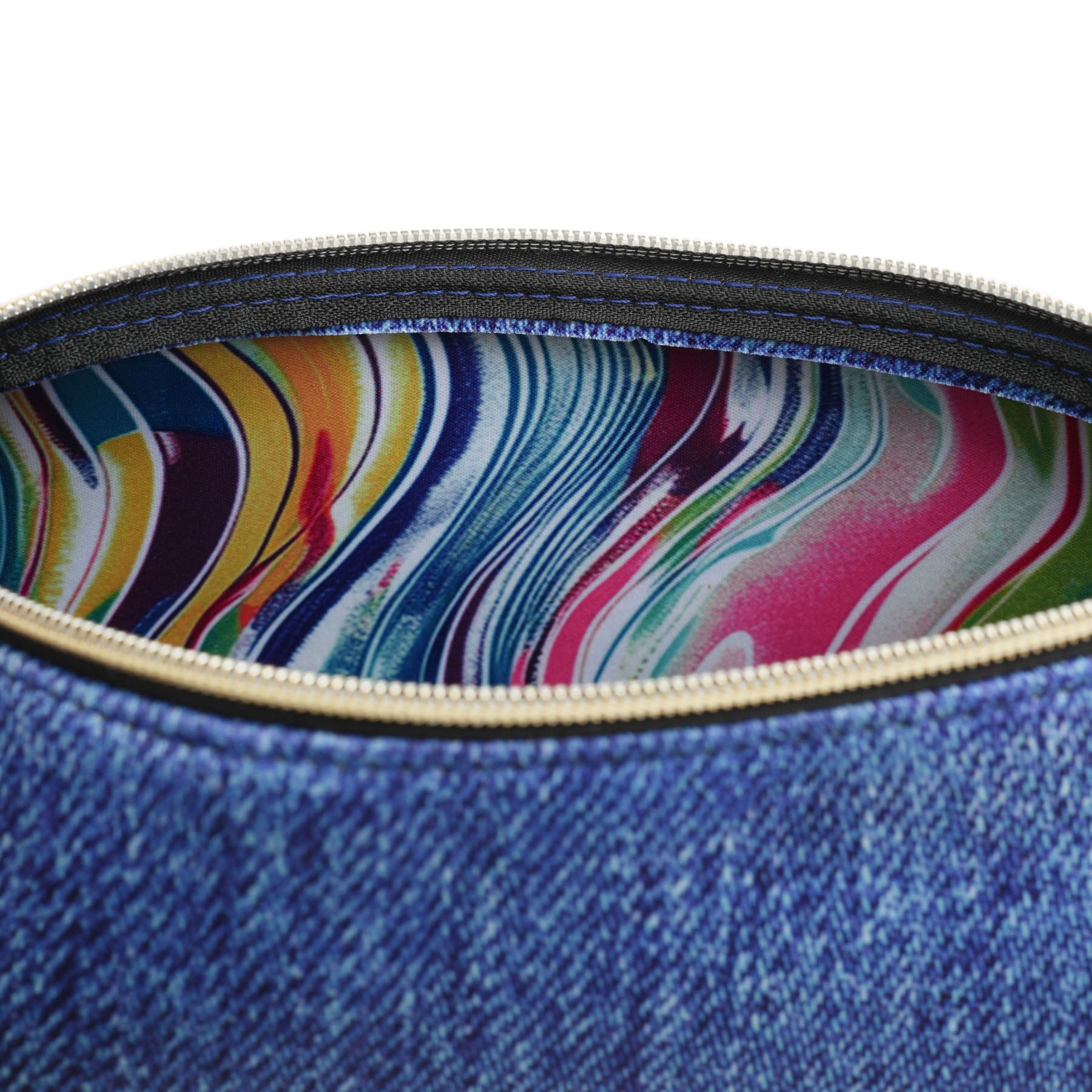 Pantolette / Bandage Jeans mit Steinen - Blau