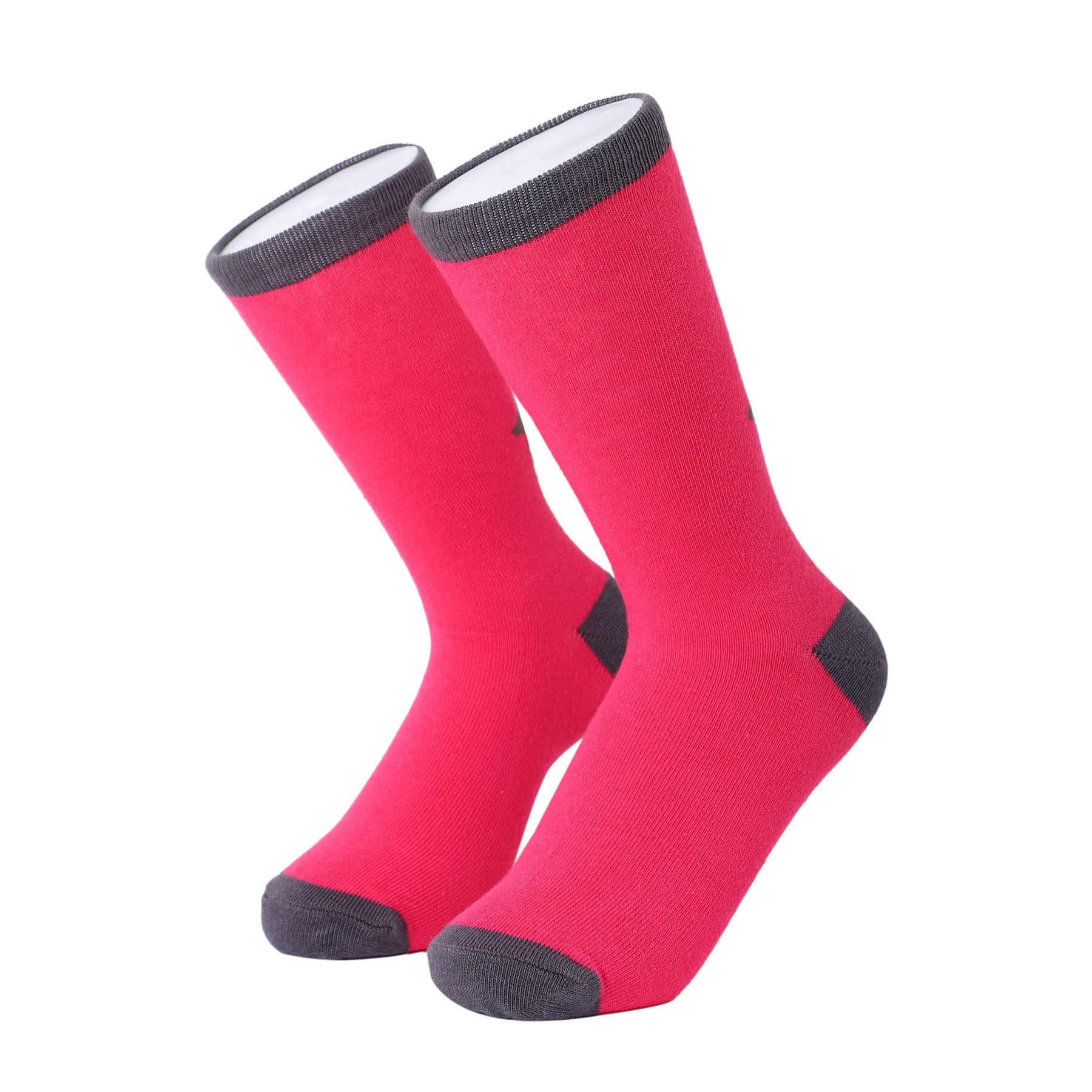 Socken / Dackel Pink-Grau