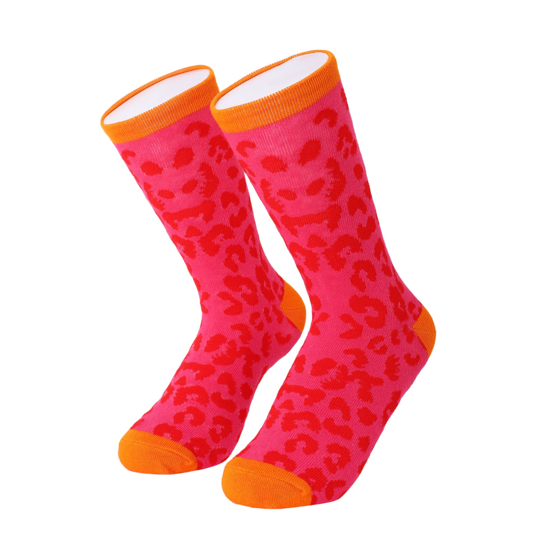 Socken / Leo Pink-Rot