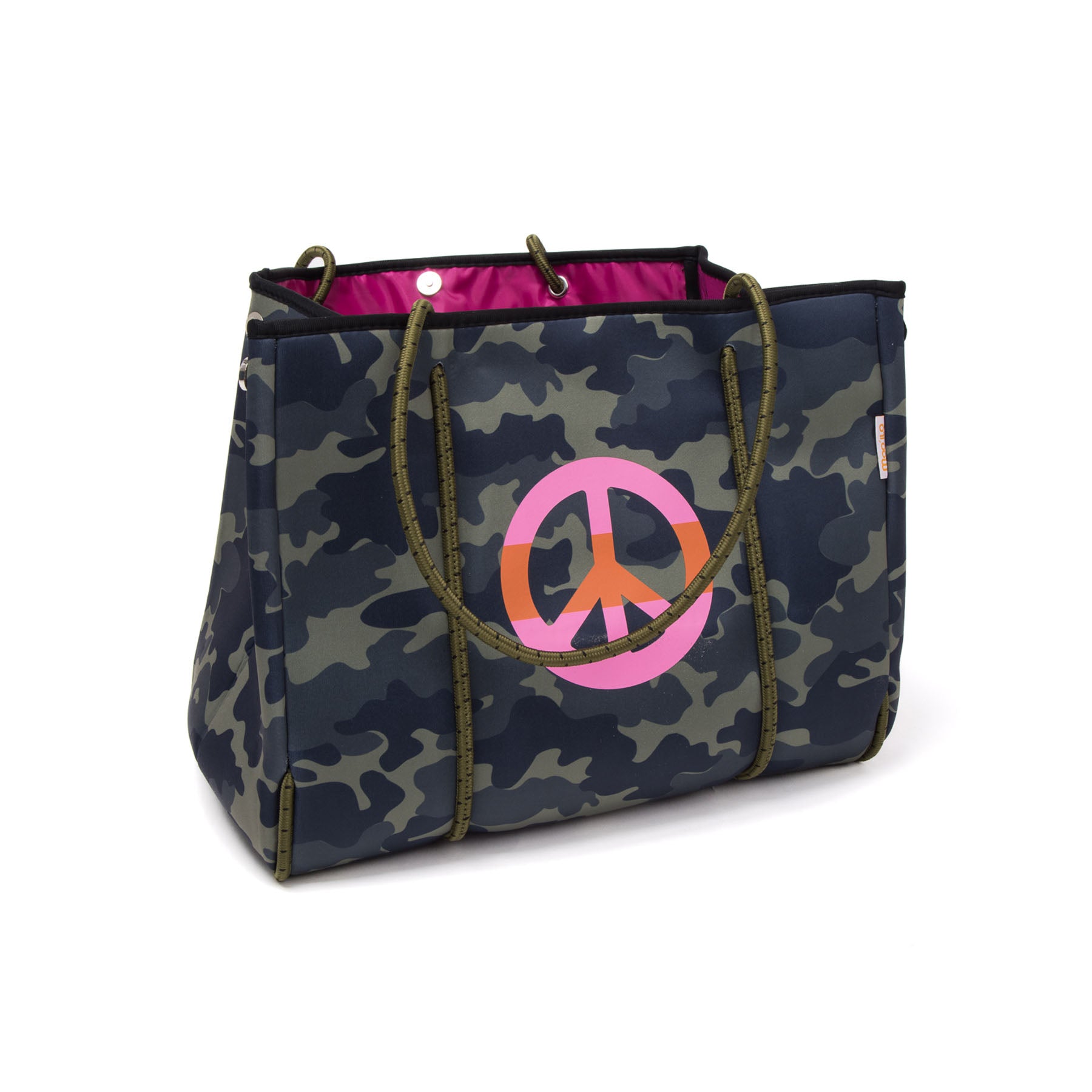 Taschen / Neopren-Shopper Lilly - Camouflage Khaki