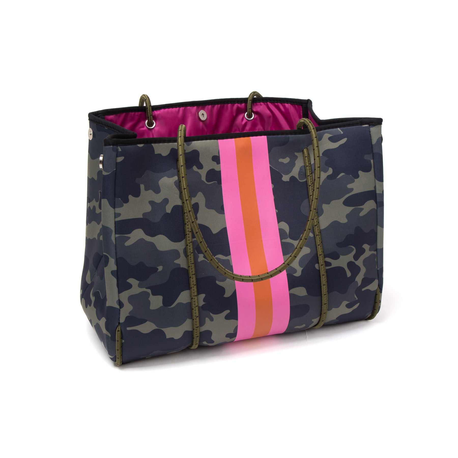 Taschen / Neopren-Shopper Lilly - Camouflage Khaki