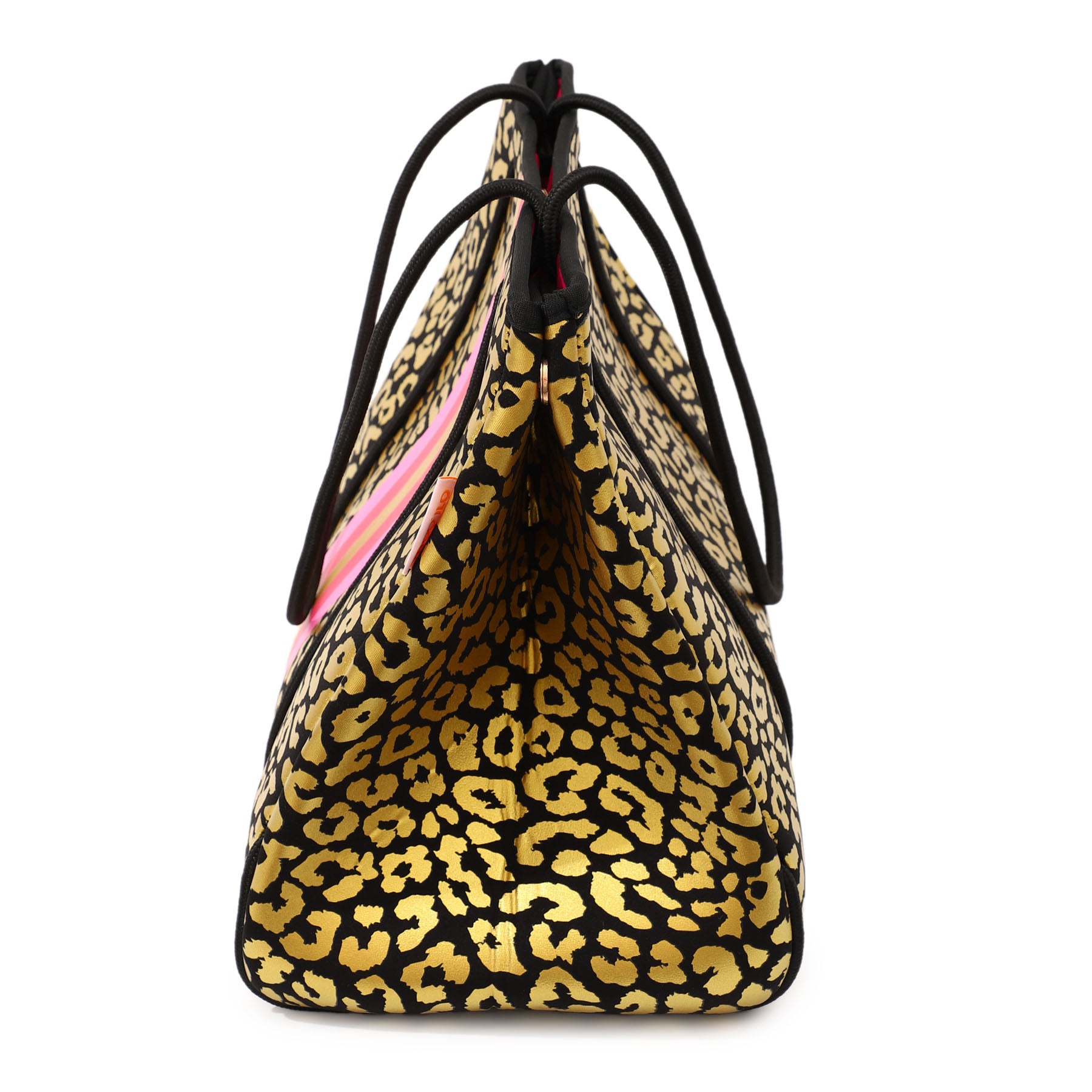 Taschen / Neopren-Shopper Lilly - Leo Schwarz-Gold