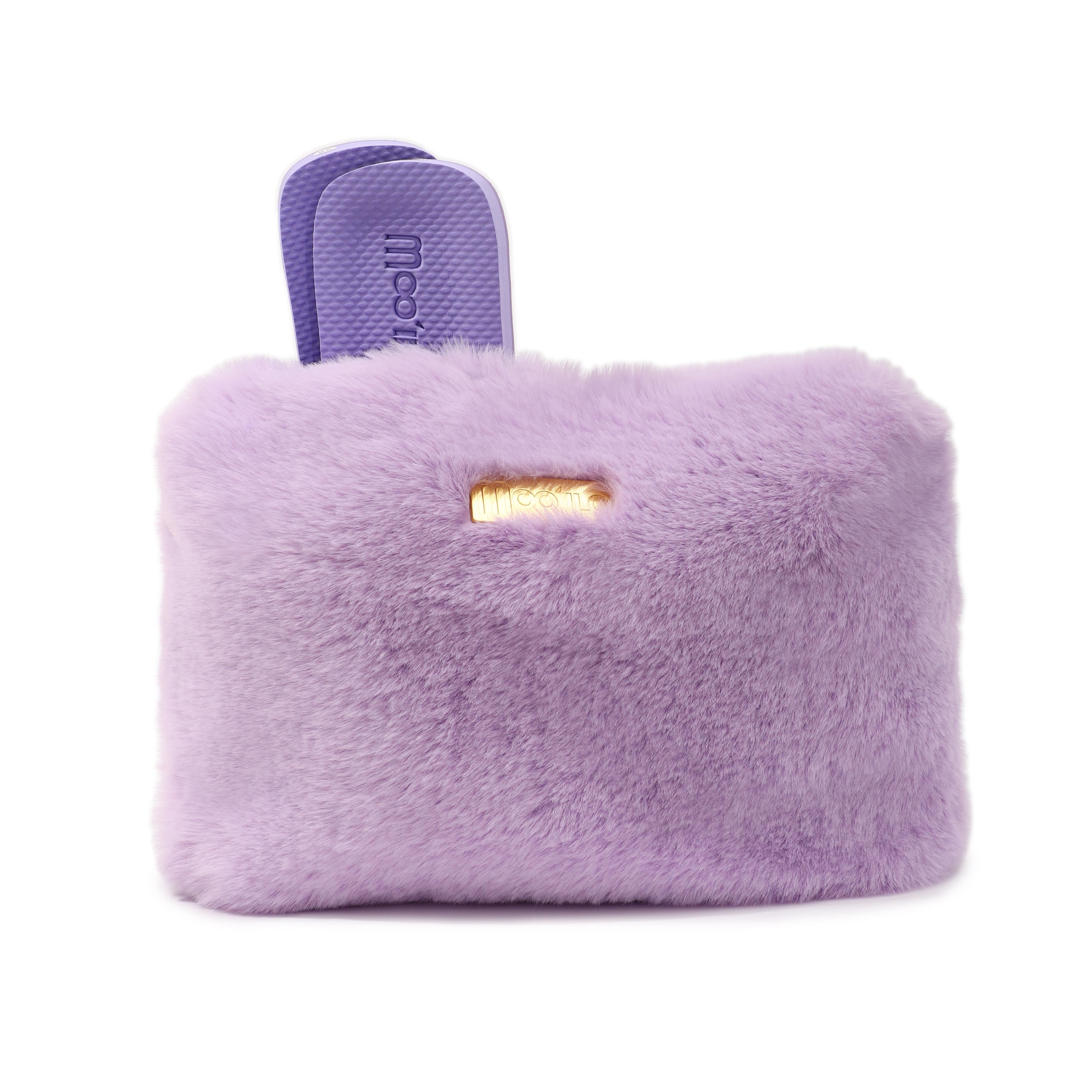 Pantolette / Teddy - Flieder