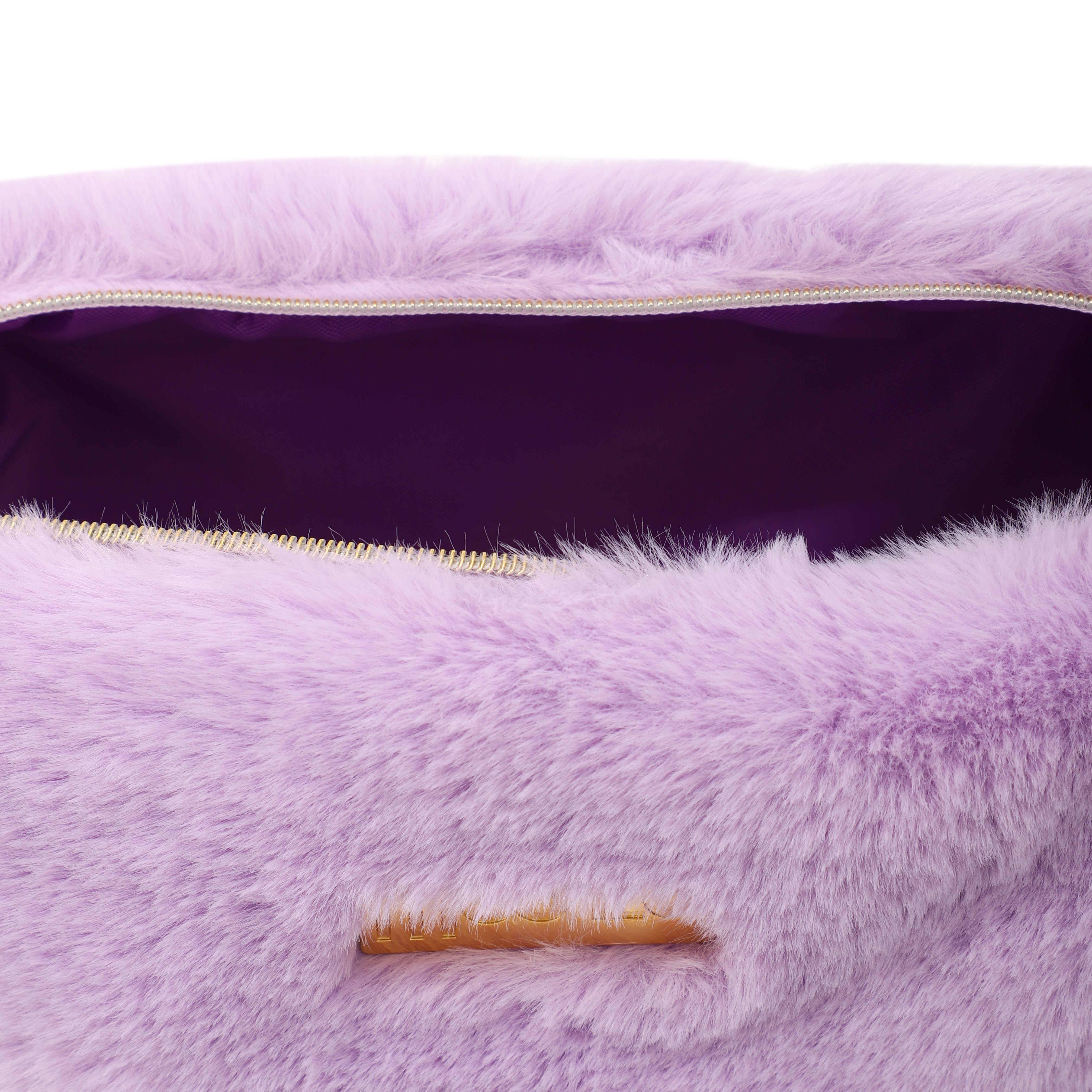 Pantolette / Teddy - Flieder