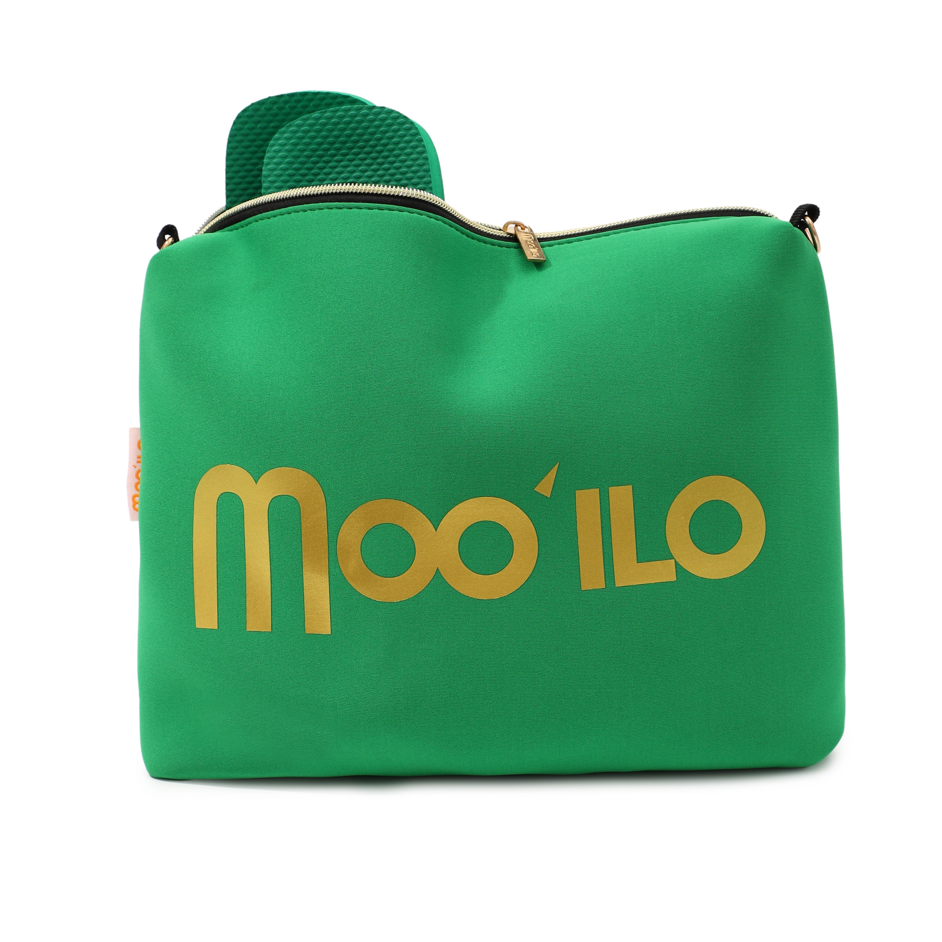 Pantolette / Totenkopf - Grün