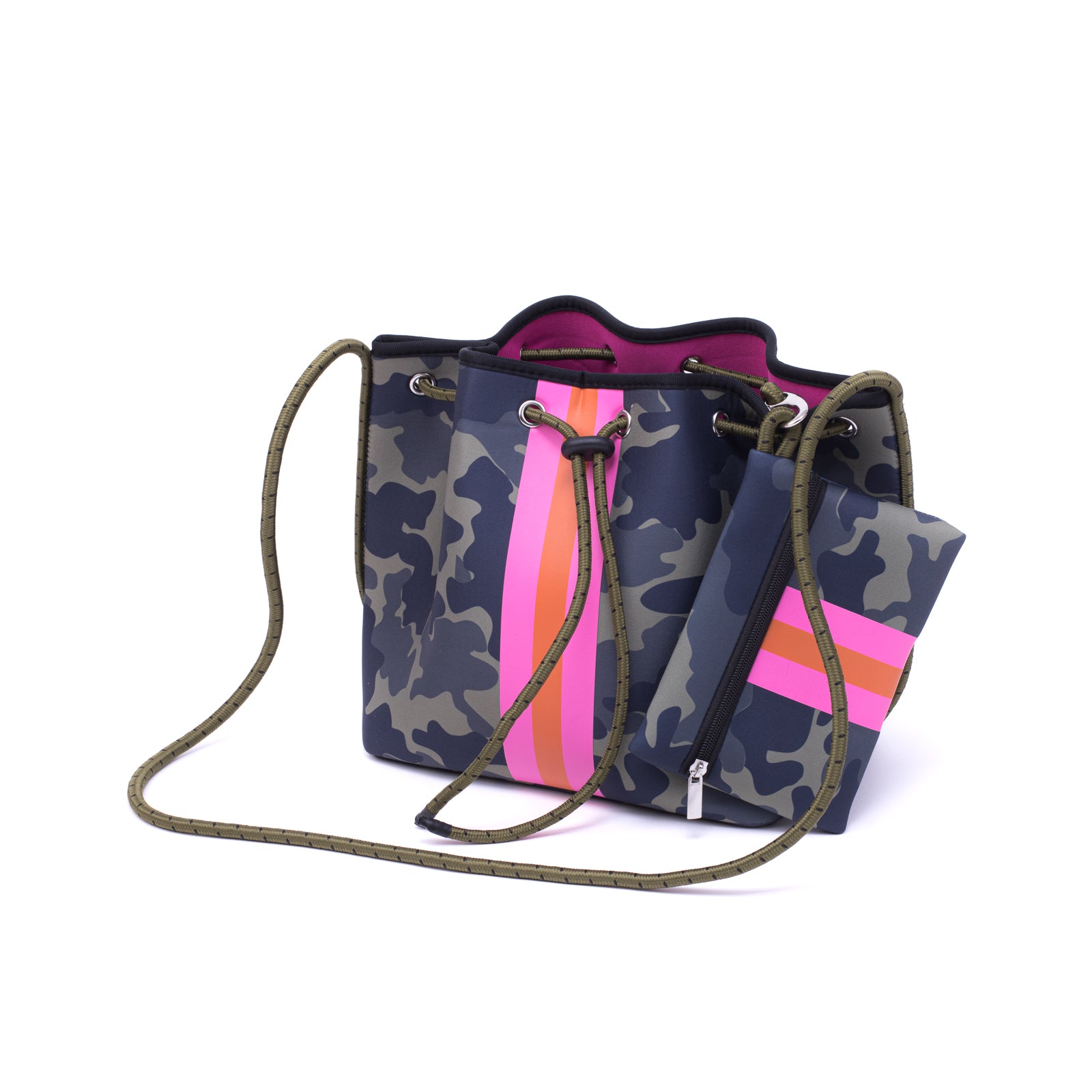 Taschen / Neopren-Umhängetasche Sarah - Camouflage Khaki