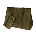 Taschen / Samt-Shopper Lilly - Khaki