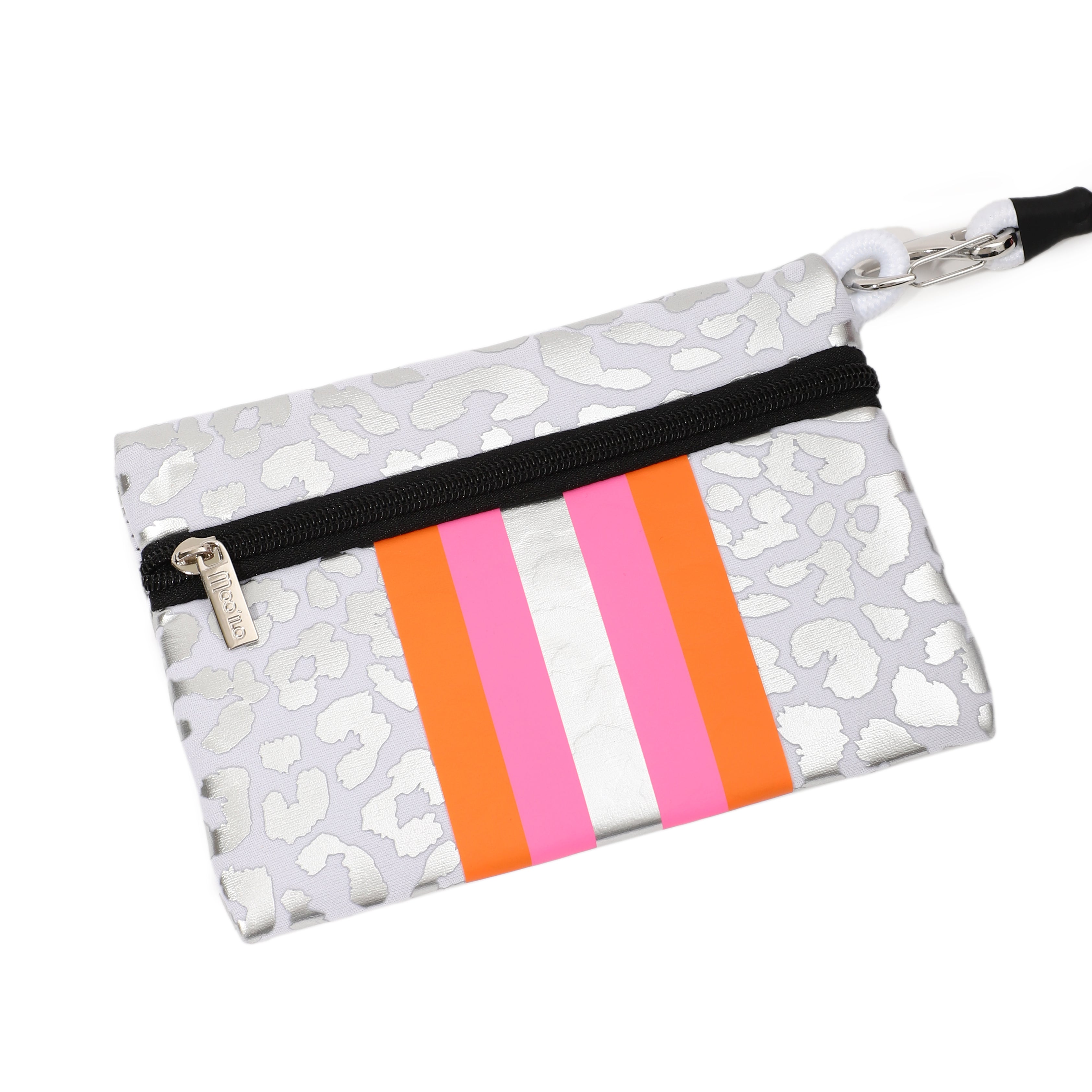 Taschen / Neopren-Shopper Xara - Leo Weiß-Silber