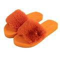 Flip-flop / teddy - oransje