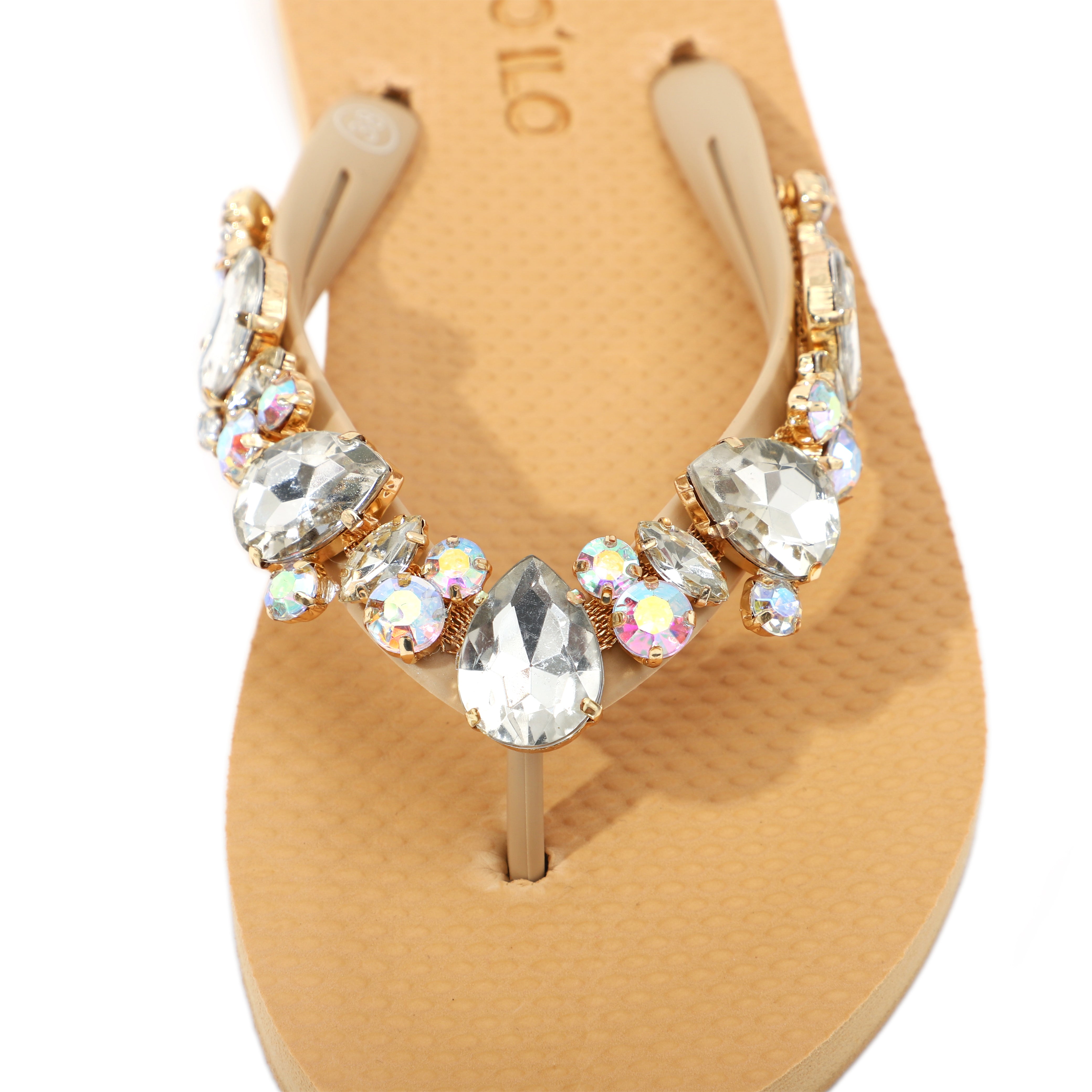 Flip-Flop / Katja - Beige-Transparent