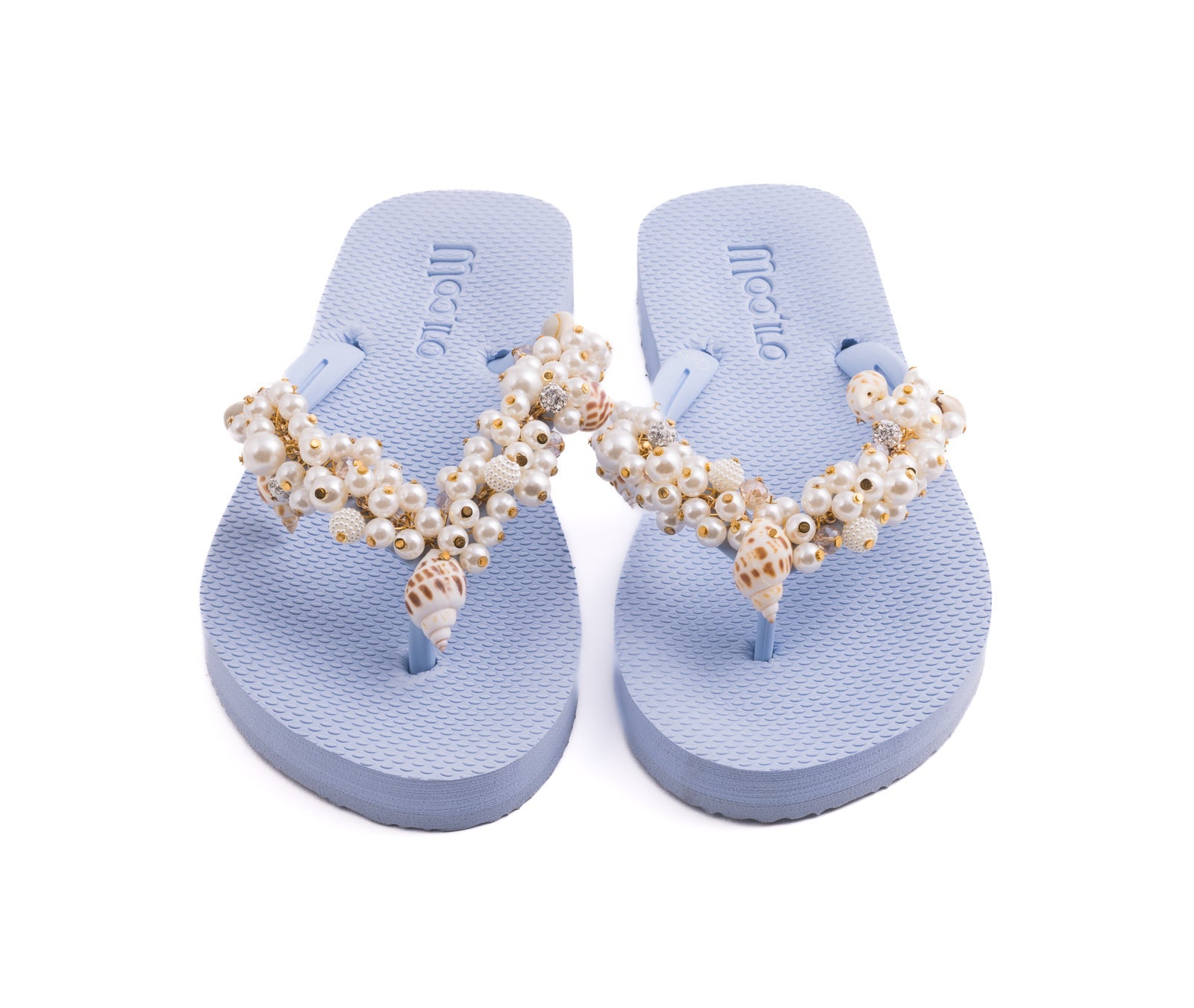 Flip-Flop / Muschel - Hellblau