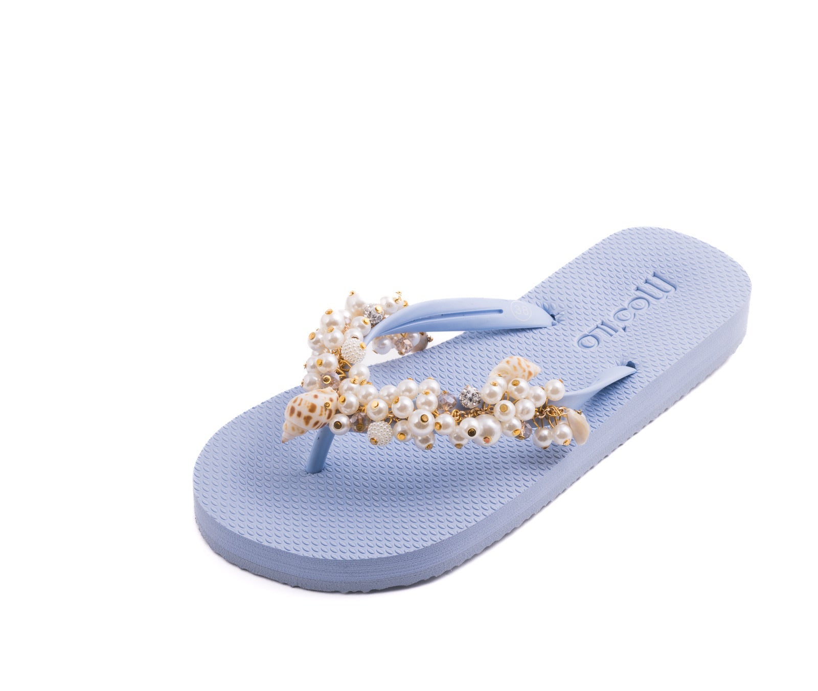 Flip-Flop / Muschel - Hellblau