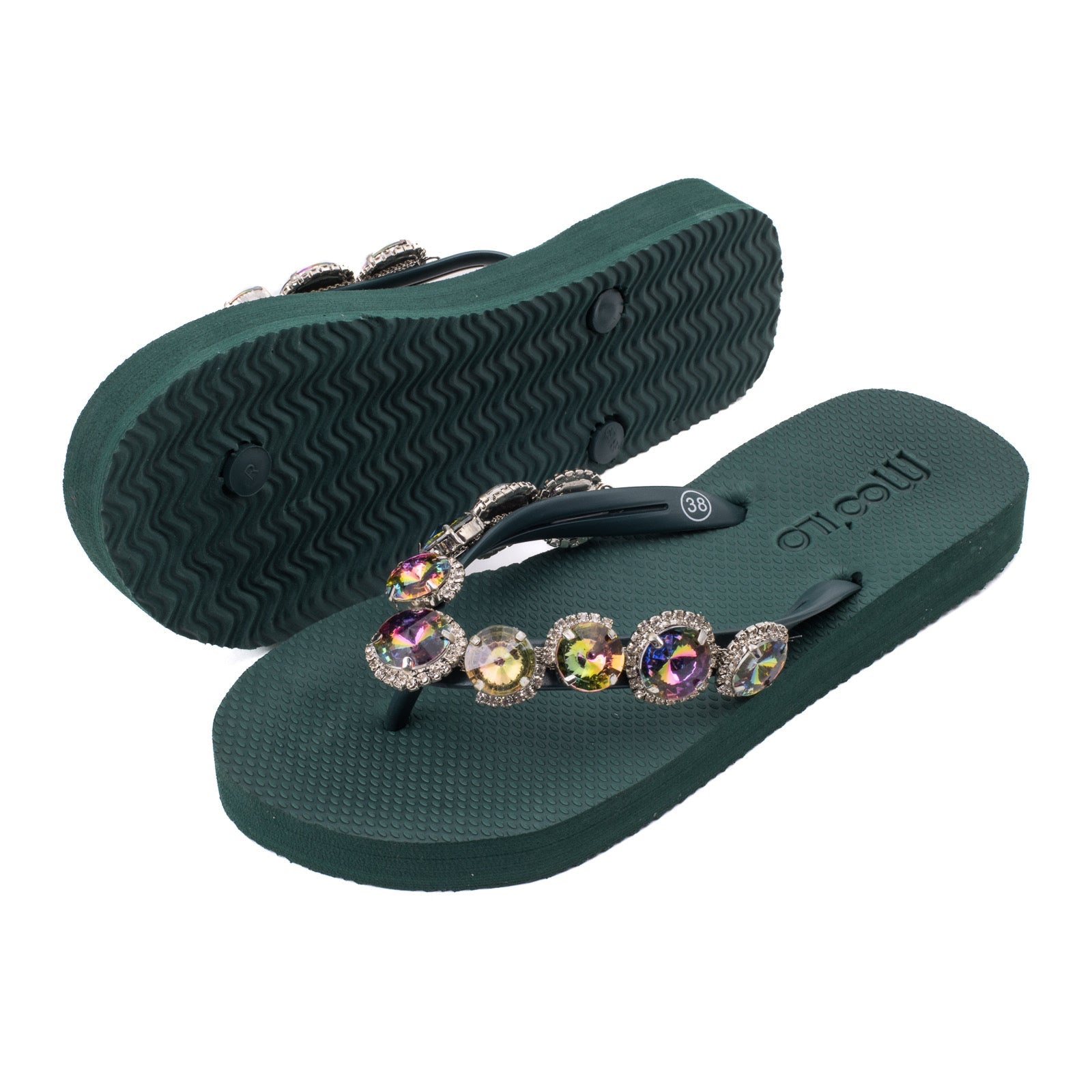 Flip-Flop / Rainbow - Dunkelgrün