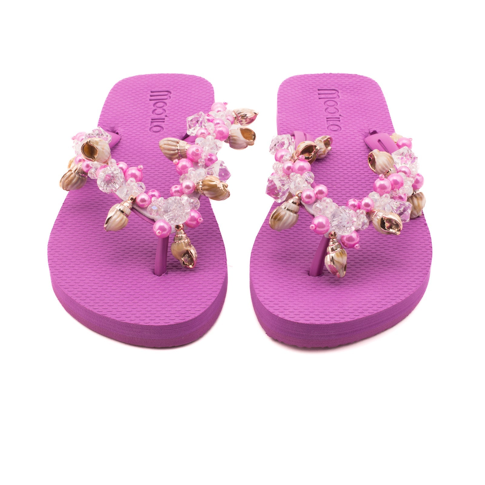 Flip-Flop / Muschel - Orchidee