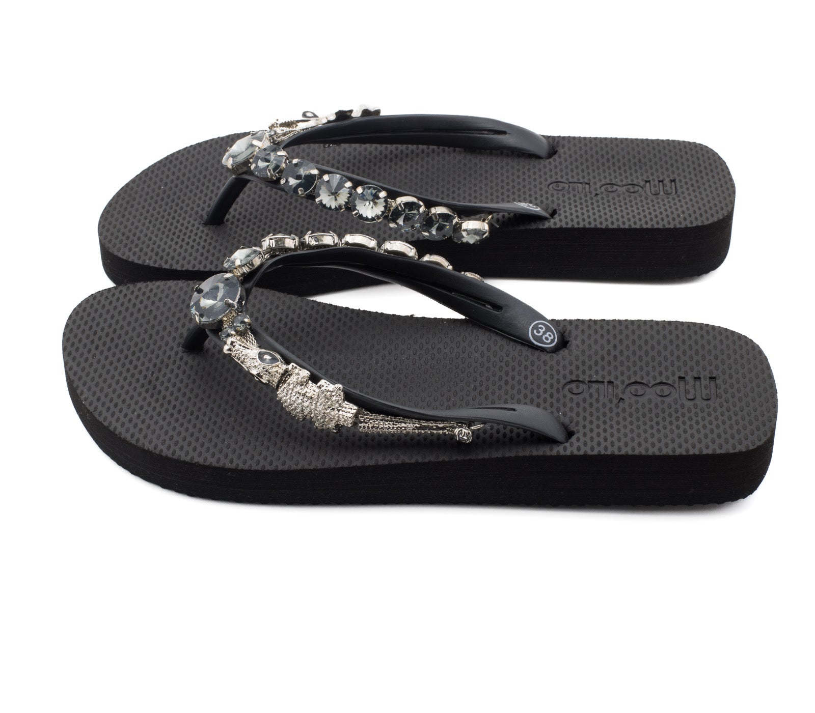 Flip-Flop / Croco - Schwarz
