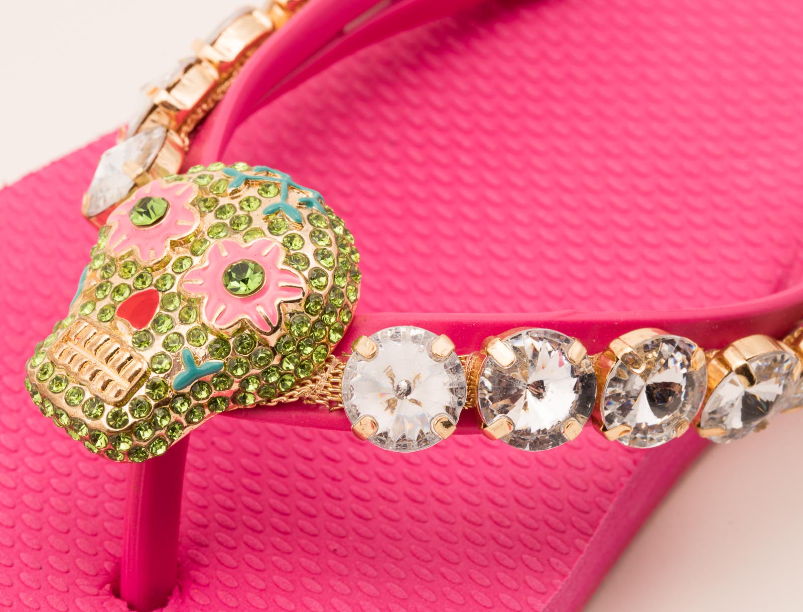 Flip-Flop / Totenkopf - Pink