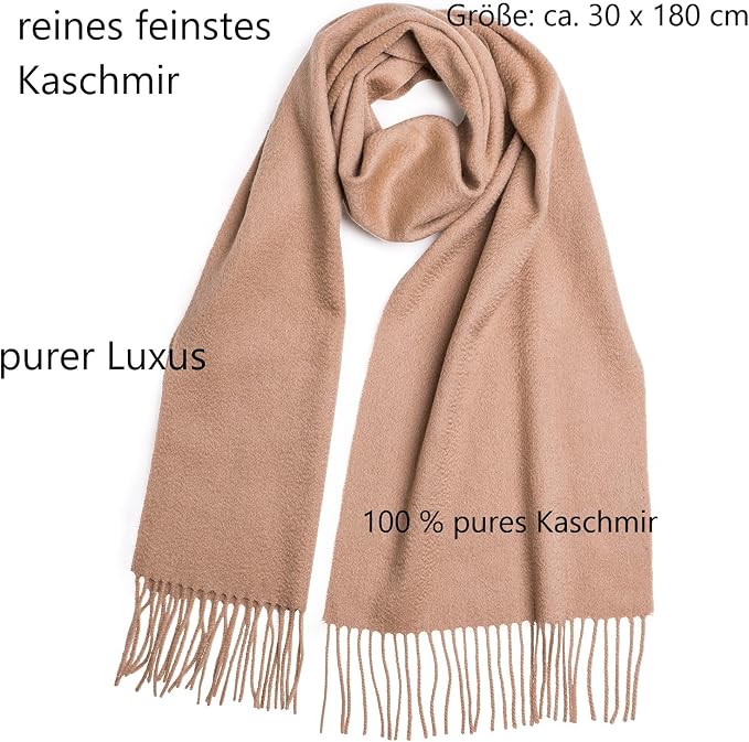 Schal - Tuch  / Kaschmir Klassiker "Beige"