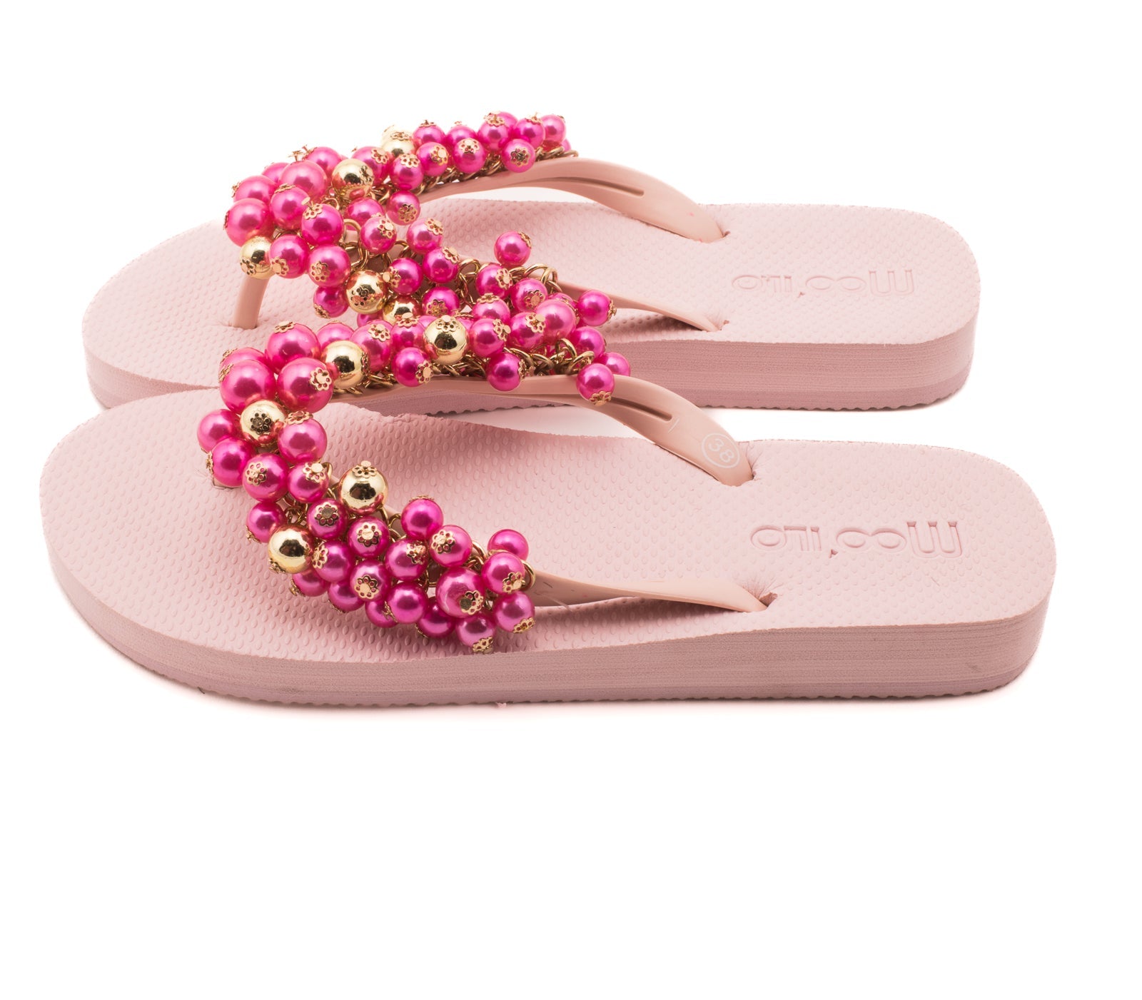 Flip-Flop / Perlen - Rose