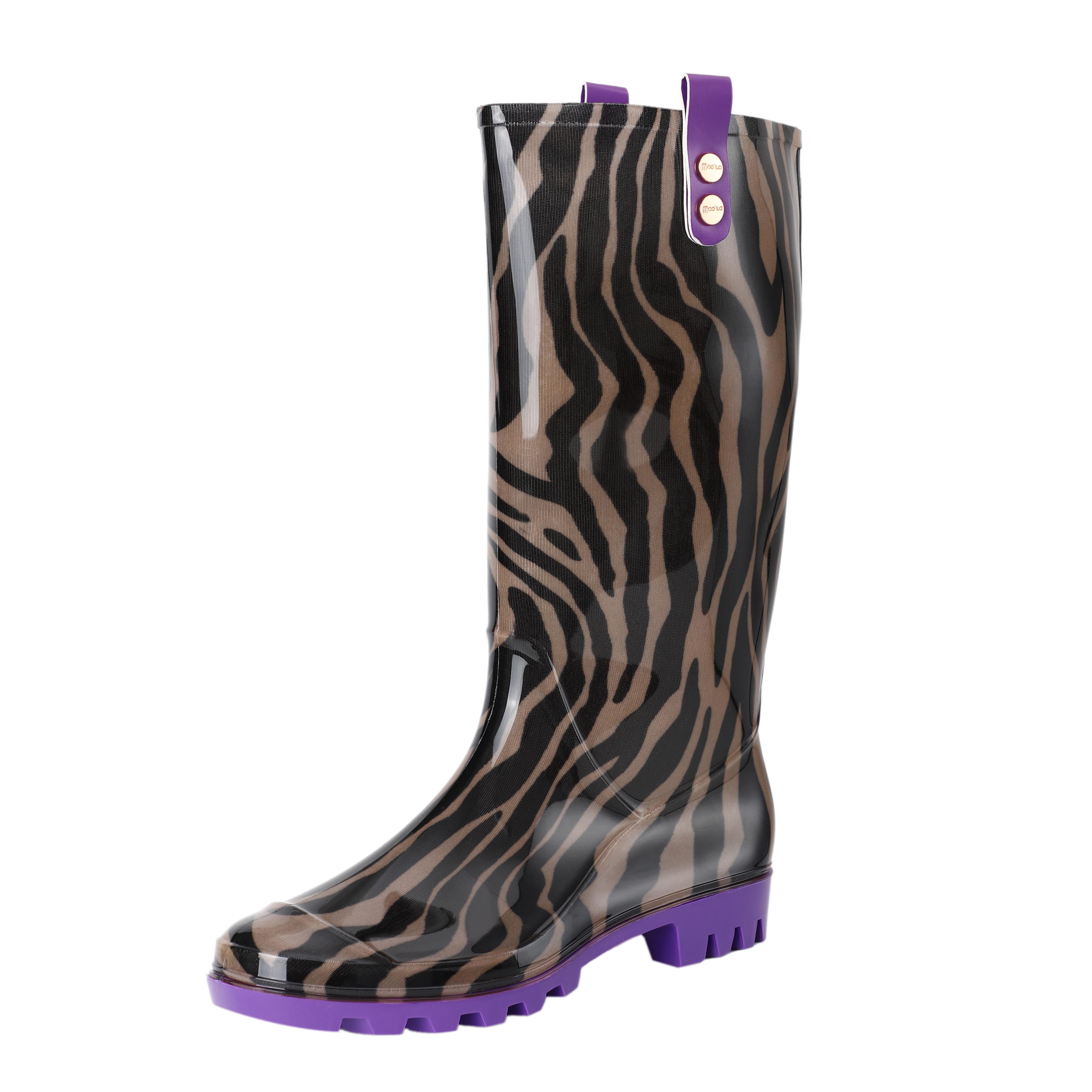 Regenbekleidung / Gummistiefel - Zebra