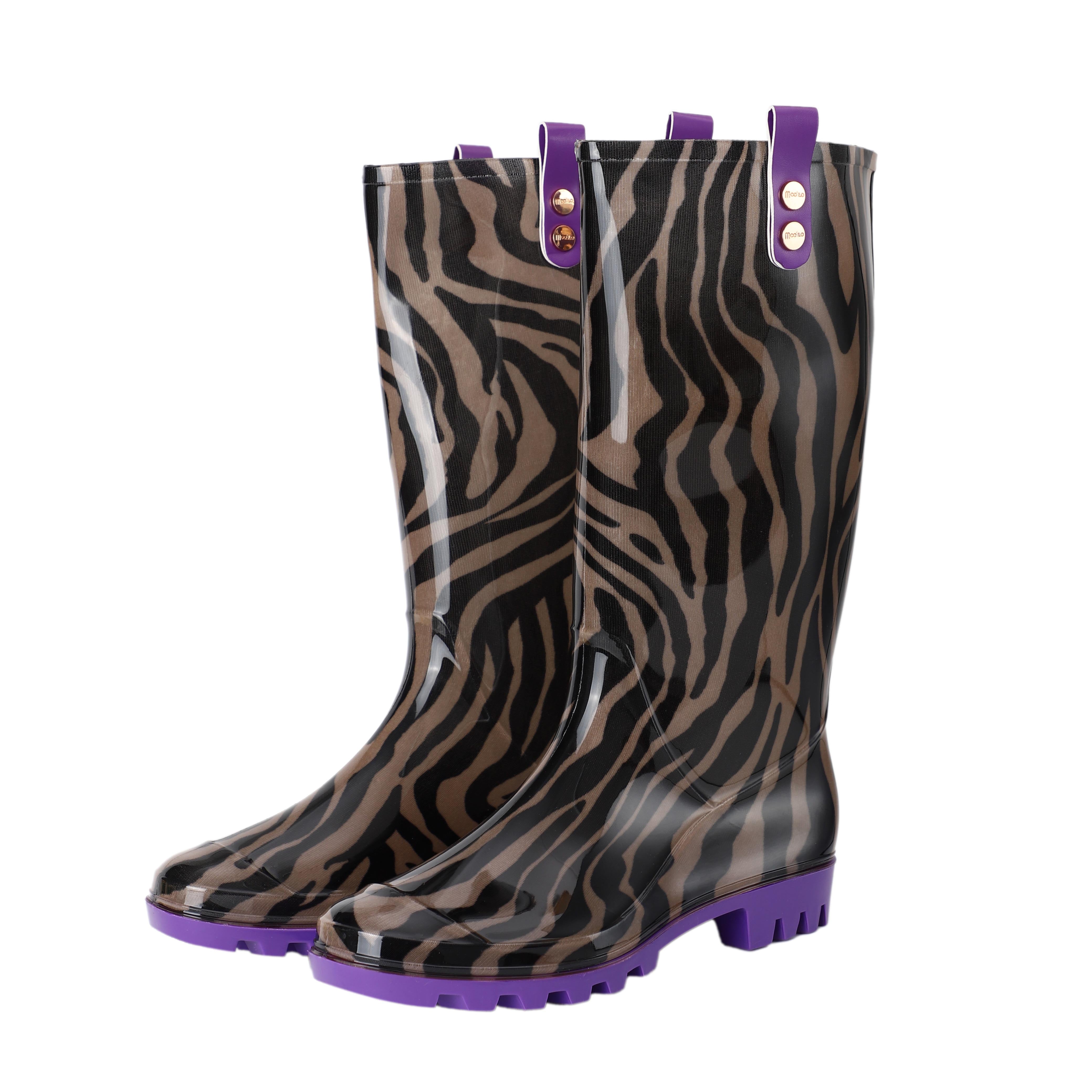 Regenbekleidung / Gummistiefel - Zebra