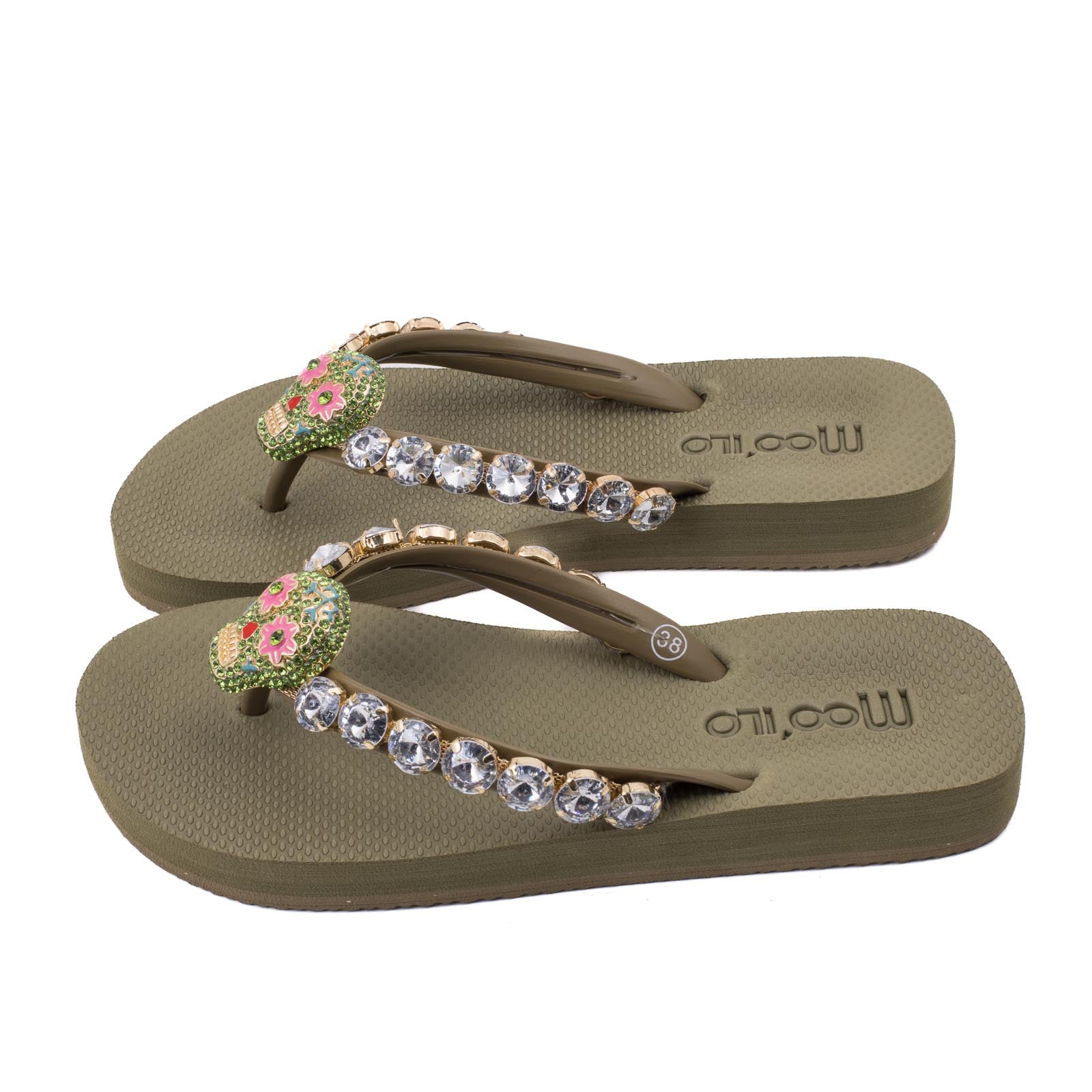 Flip-Flop / Totenkopf - Khaki