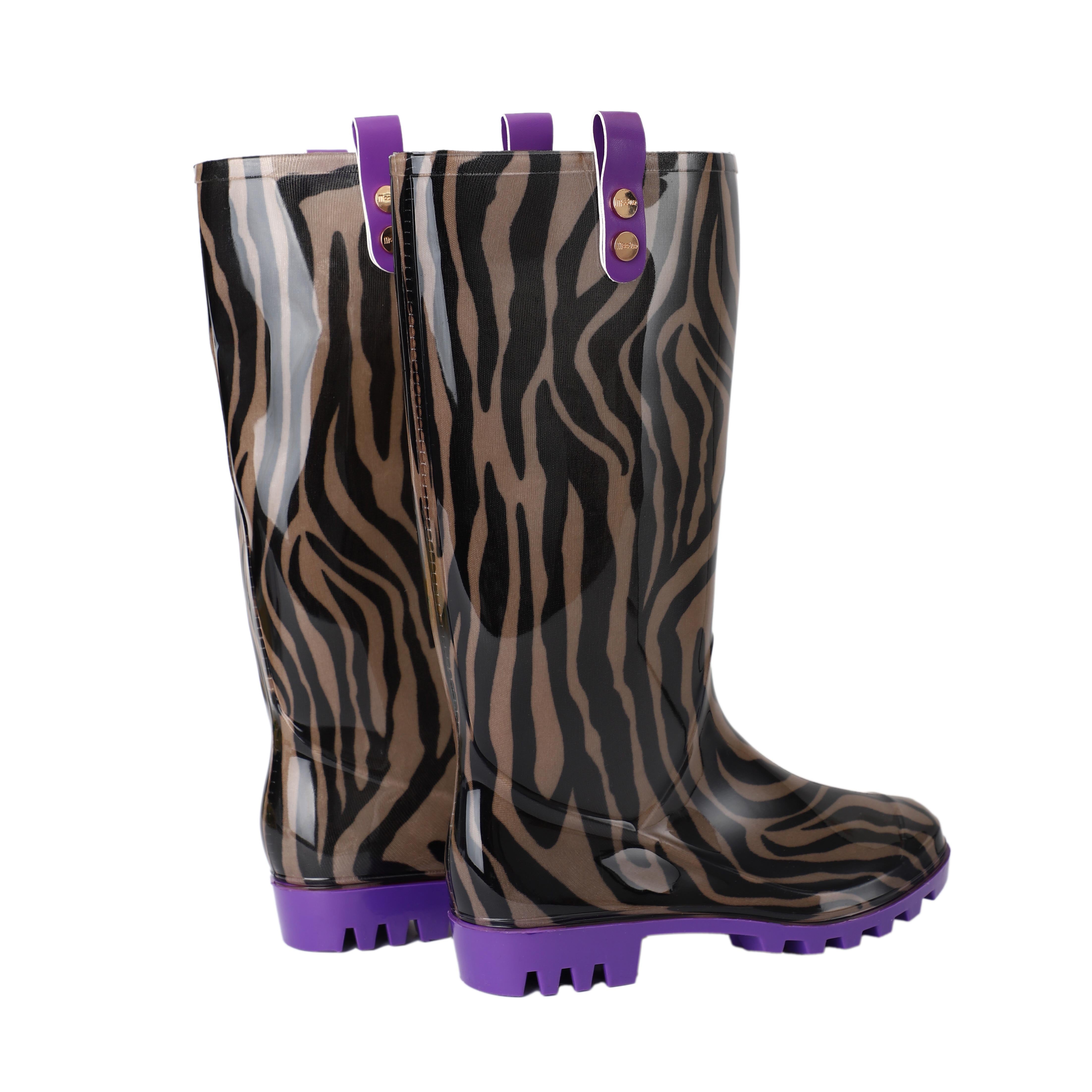 Regenbekleidung / Gummistiefel - Zebra