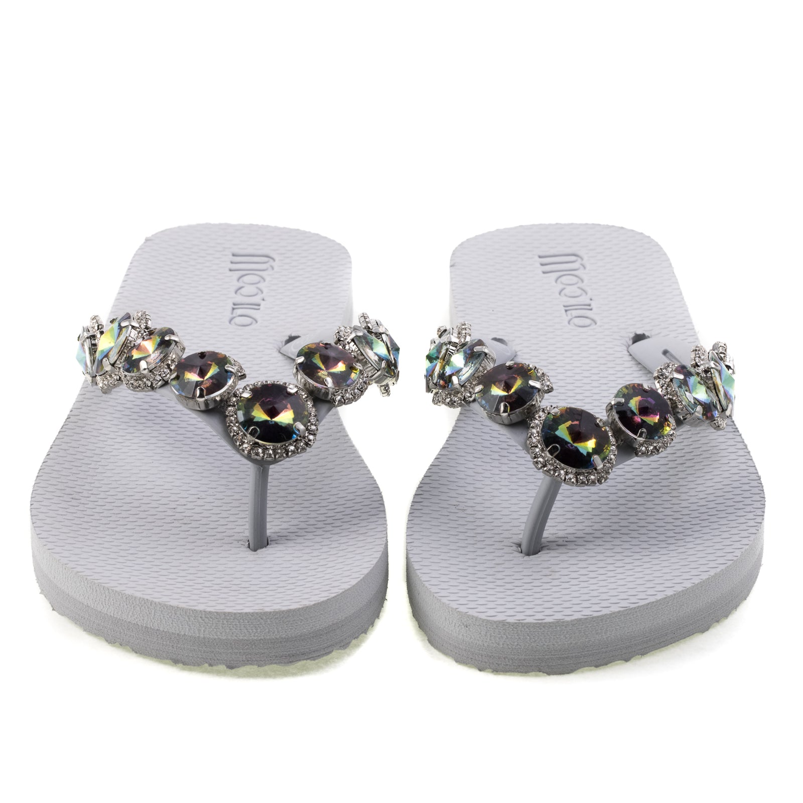 Flip-Flop Grau Rainbow / alte Kollektion / Modenschow Rückläufer / B Ware