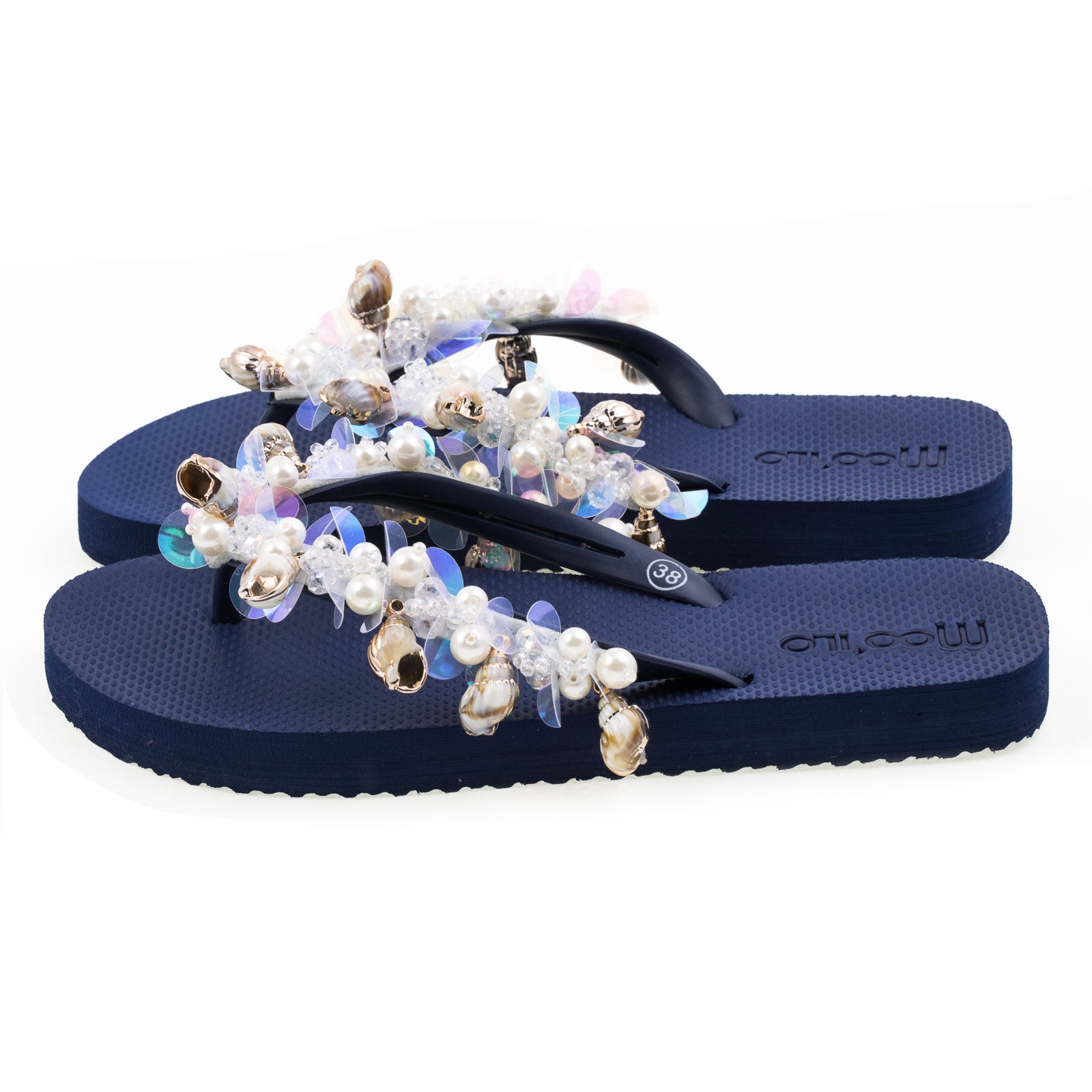Flip Flop Dunkelblau Muschel / alte Kollektion / Modenshow Rückläufer / B Ware