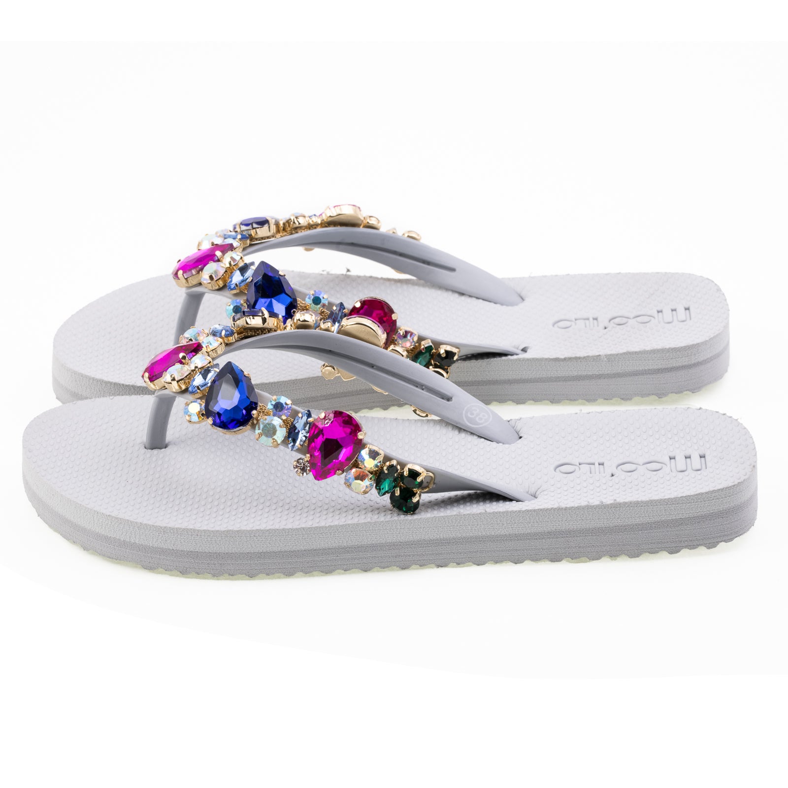 Flip-Flop / Colorful - Grau / Modenshow Rückläufer