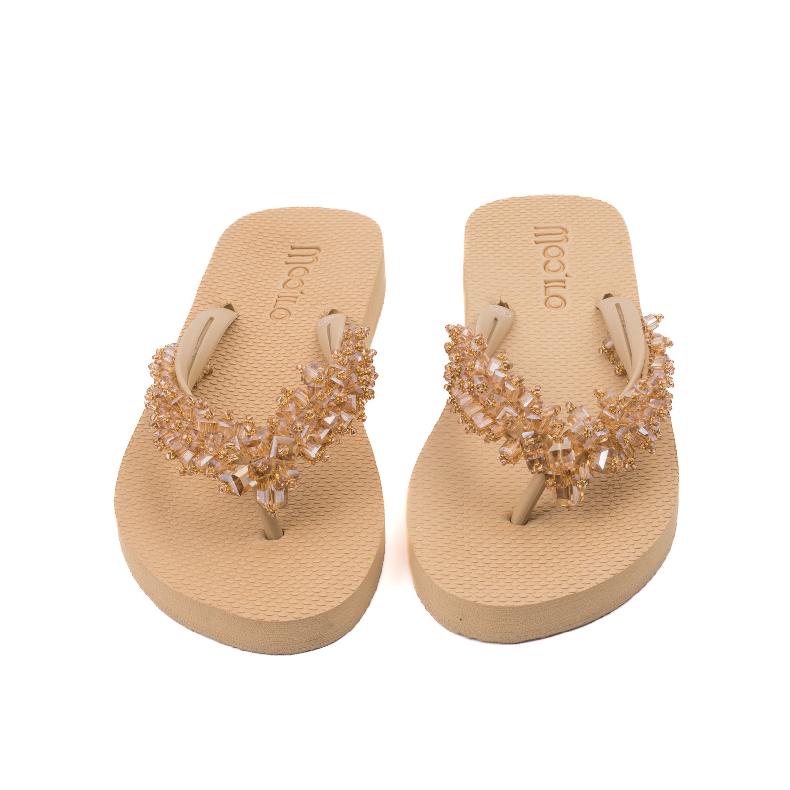 Flip-Flop / Spikes - Beige / Rückläufer B Ware
