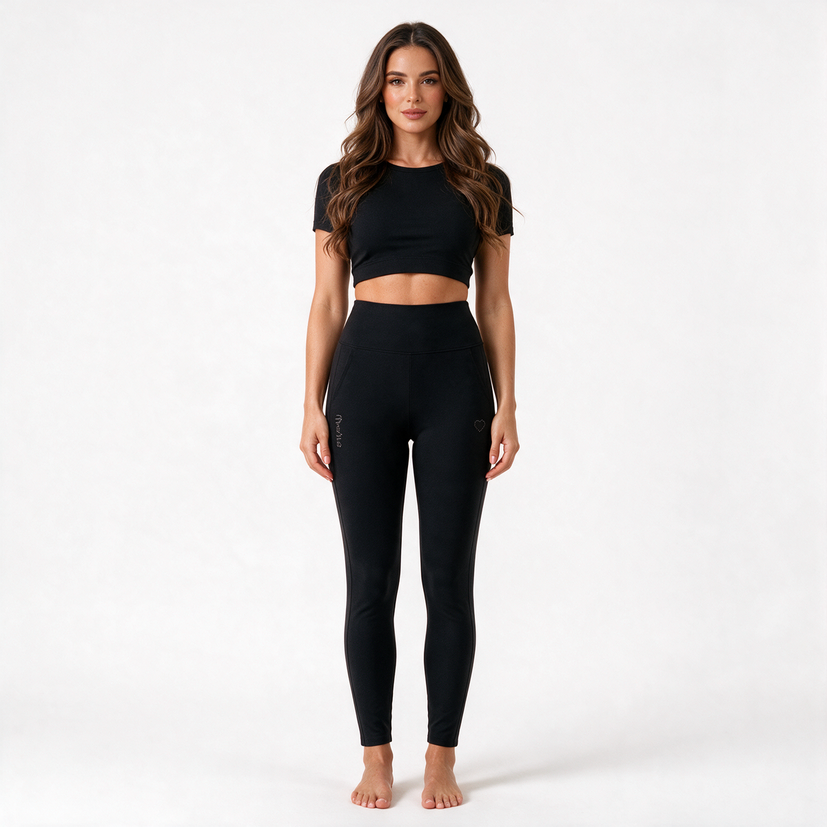 Pantaloni elasticizzati Yuki - Nero