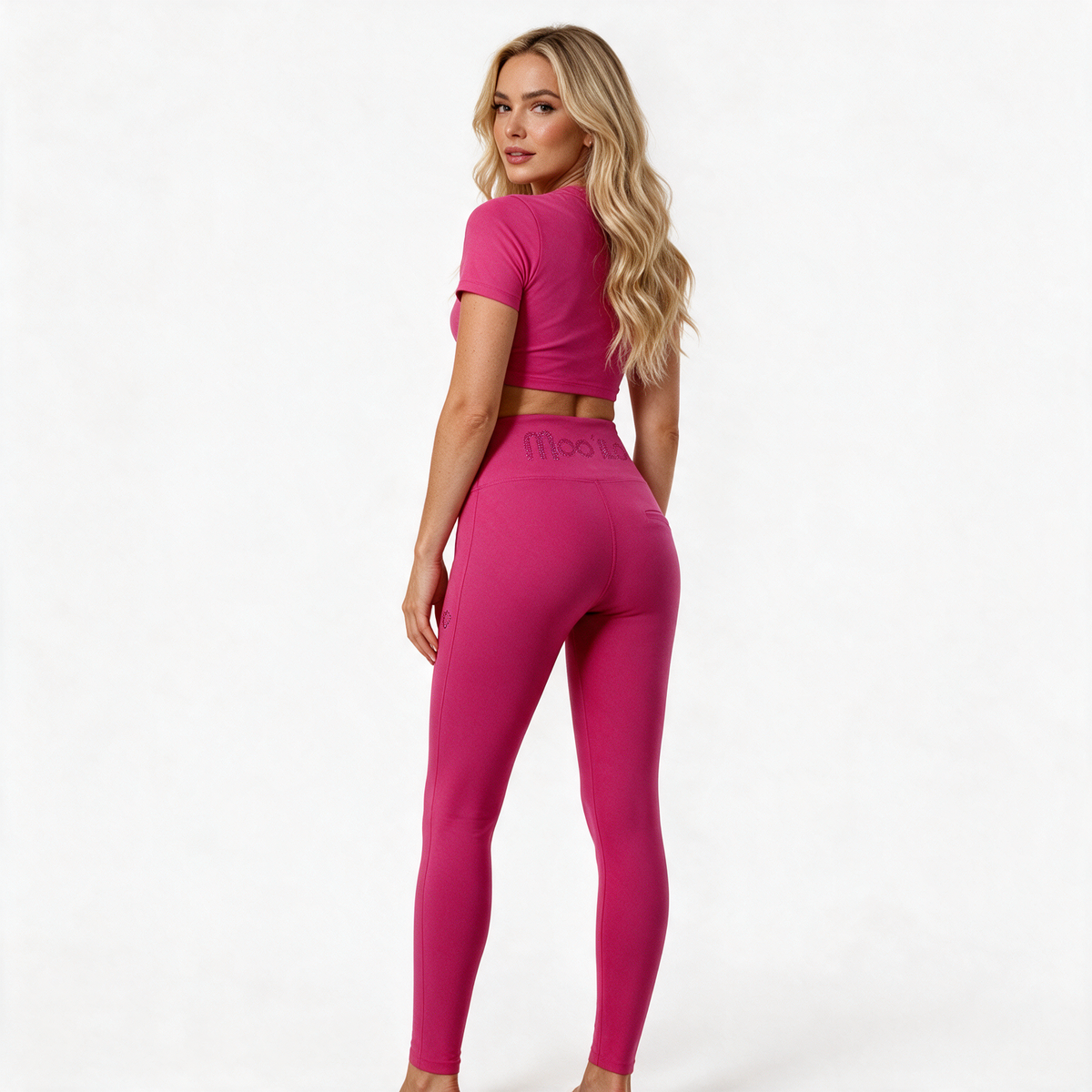 Pantaloni elasticizzati Yuki - Rosa