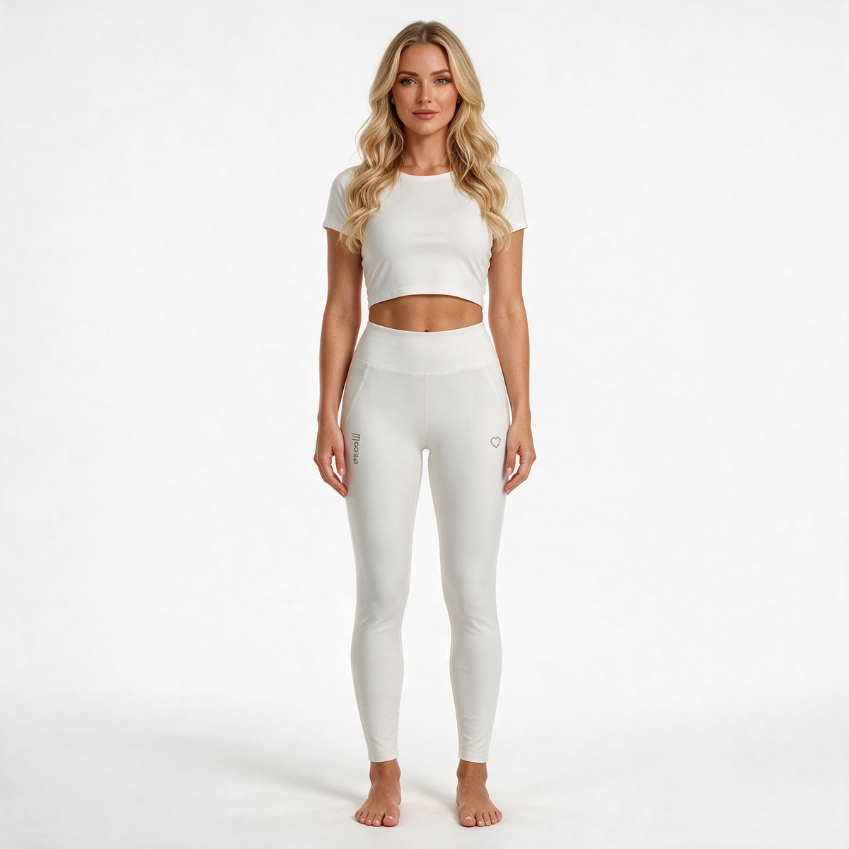 Pantaloni elasticizzati Yuki - Bianco sporco