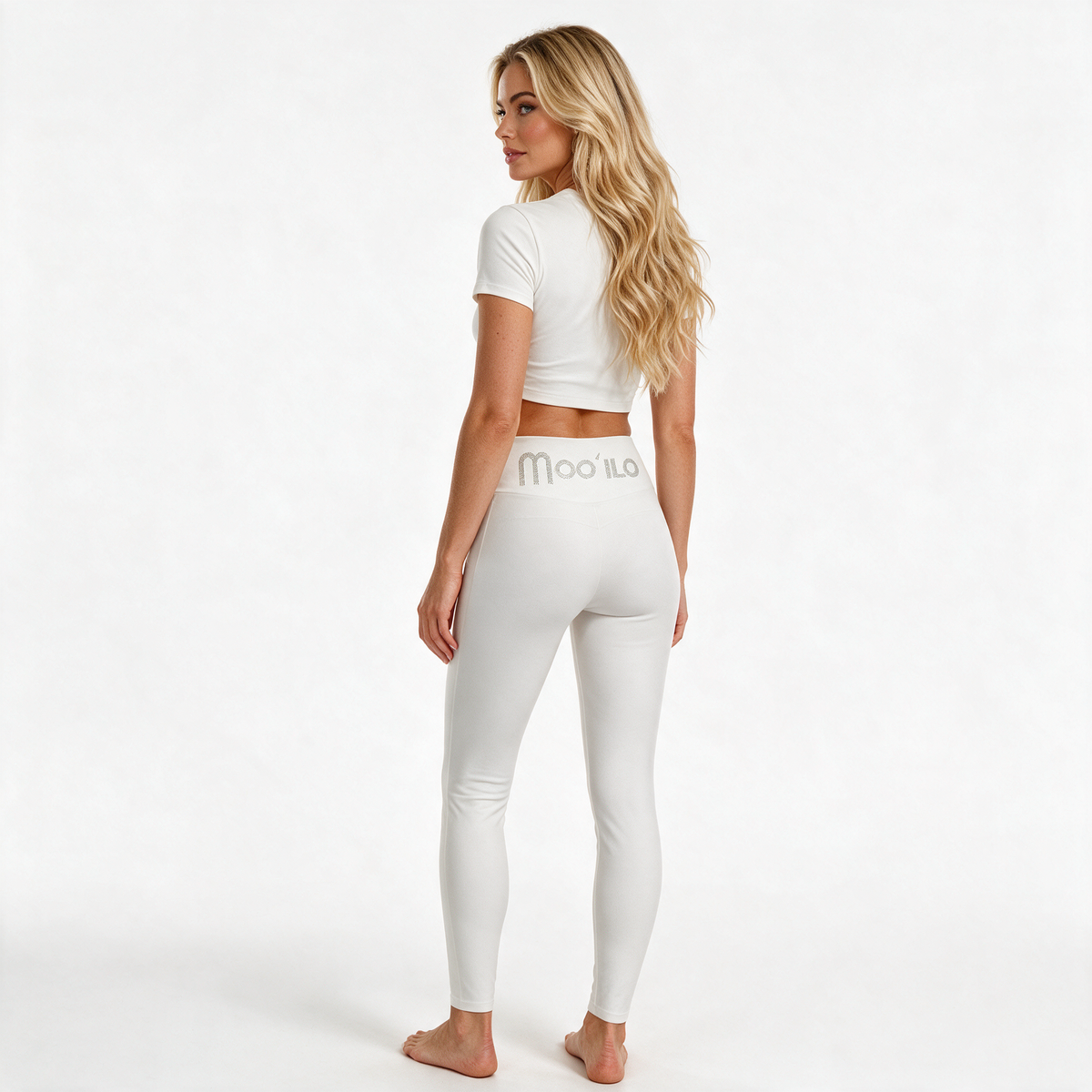 Pantaloni elasticizzati Yuki - Bianco sporco