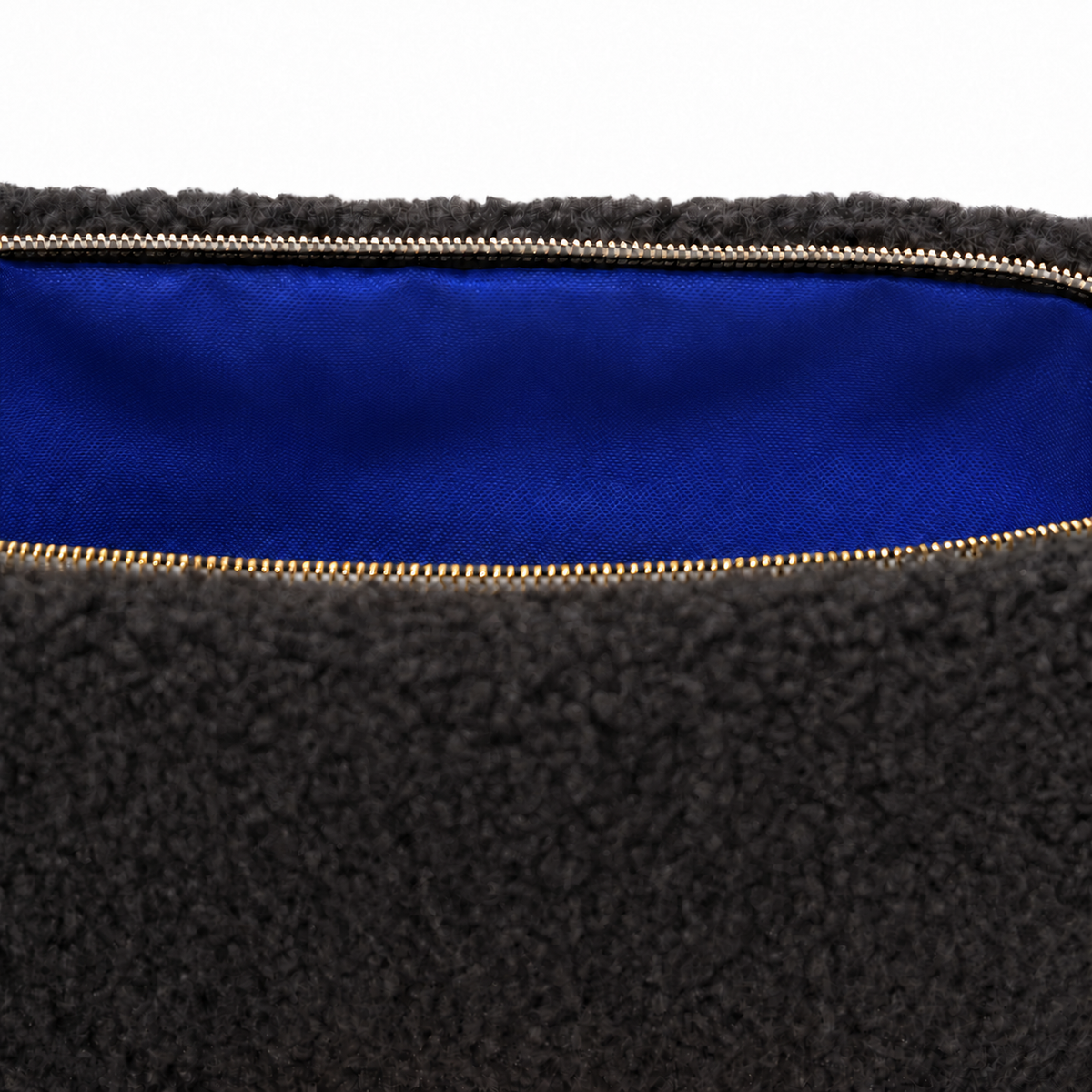 Hausschuhe / Slipper Helen Schleife - Blau / mit gratis flauschigen Taschengurt Teddy