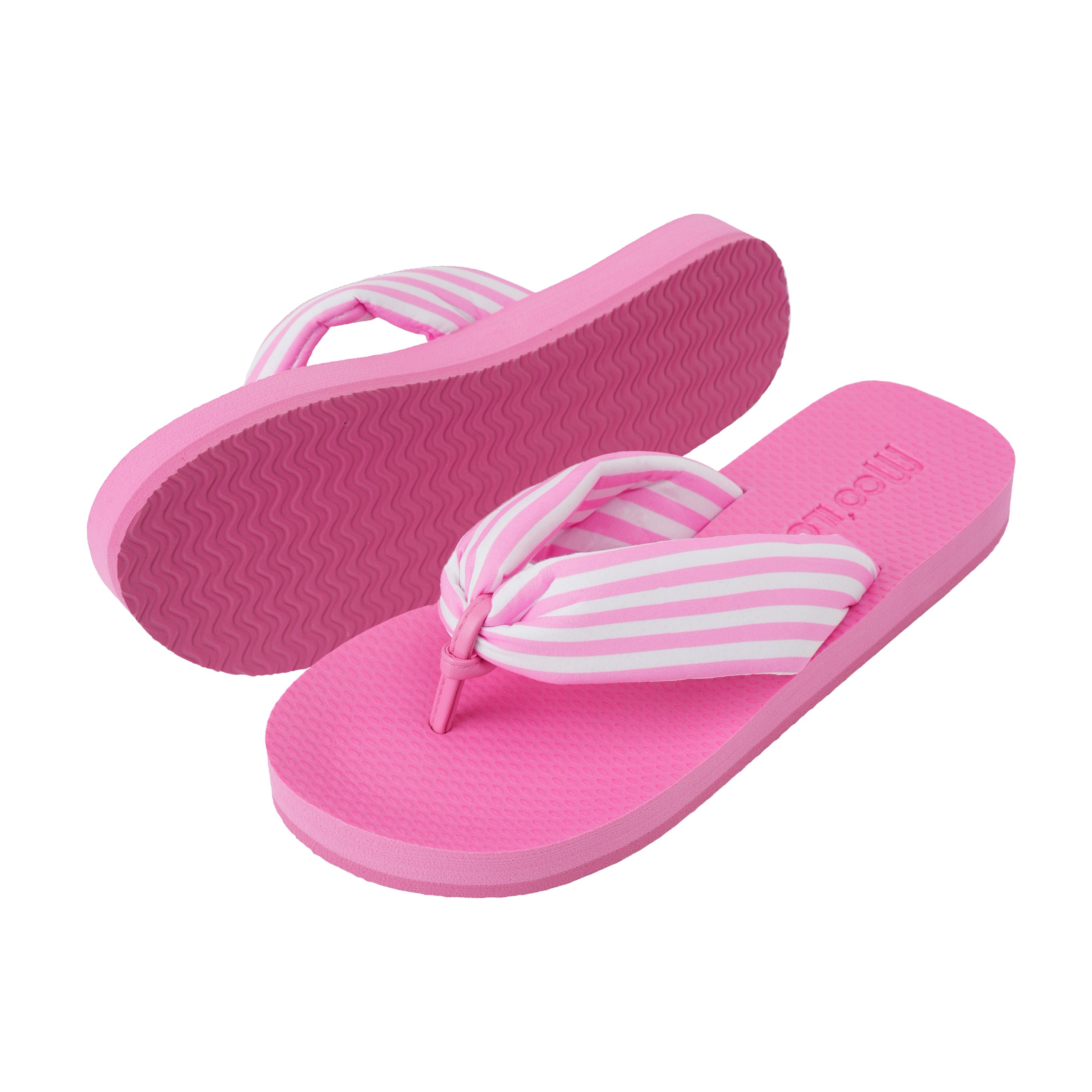 Flip-Flop / Steffi - Streifen Pink-Weiß