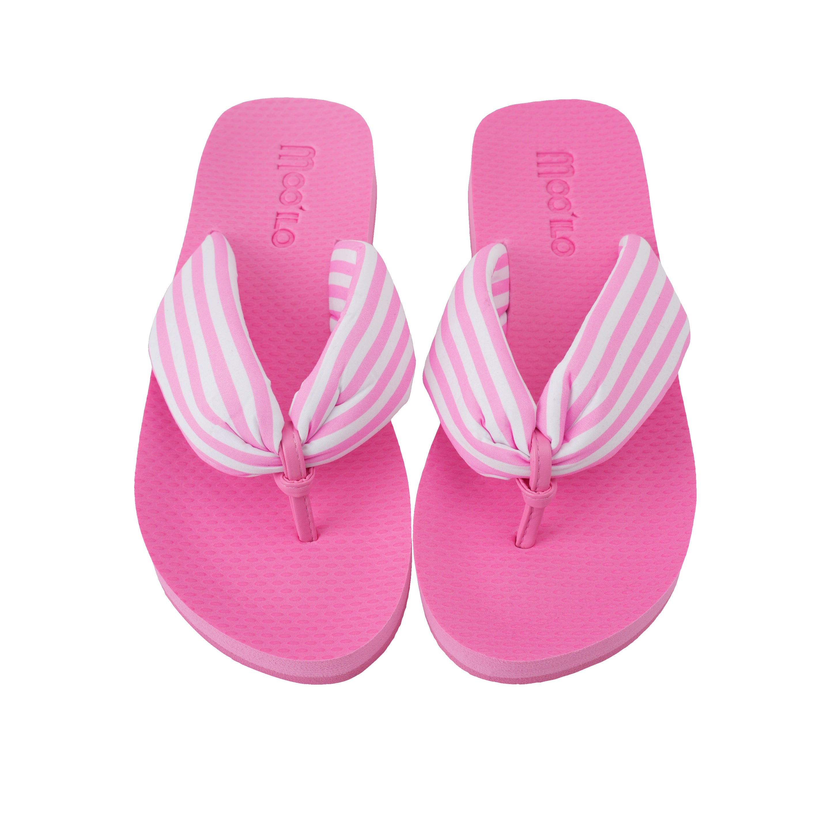 Flip-Flop / Steffi - Streifen Pink-Weiß