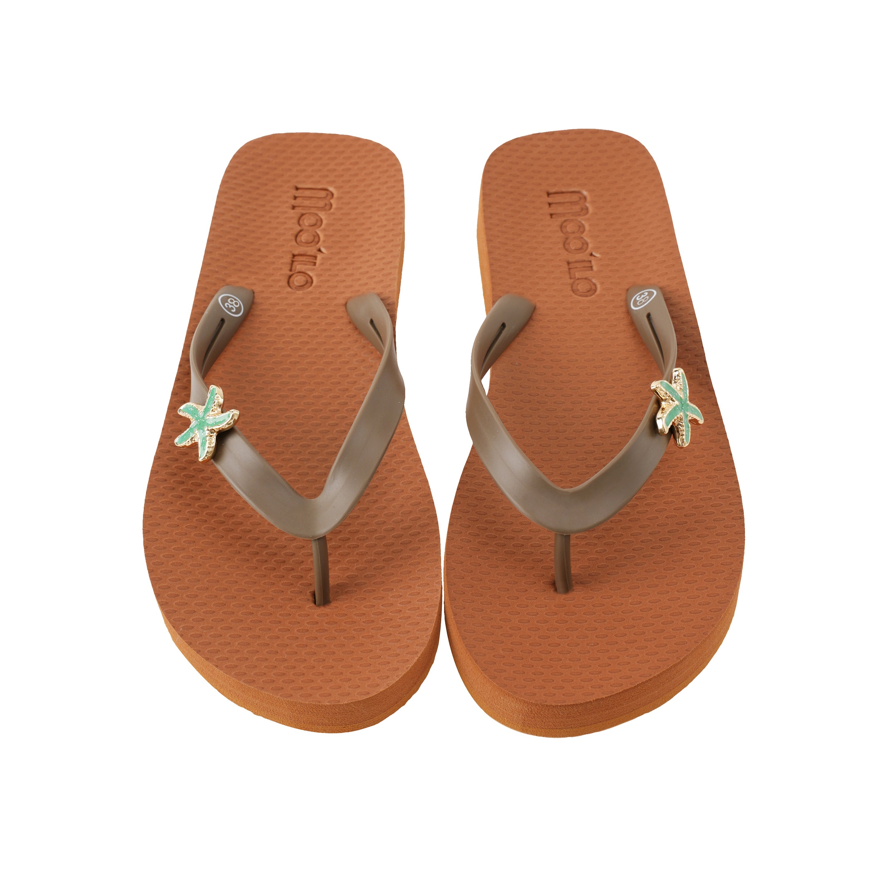 Flip-Flop / Vera - Seestern Cognac-Braun