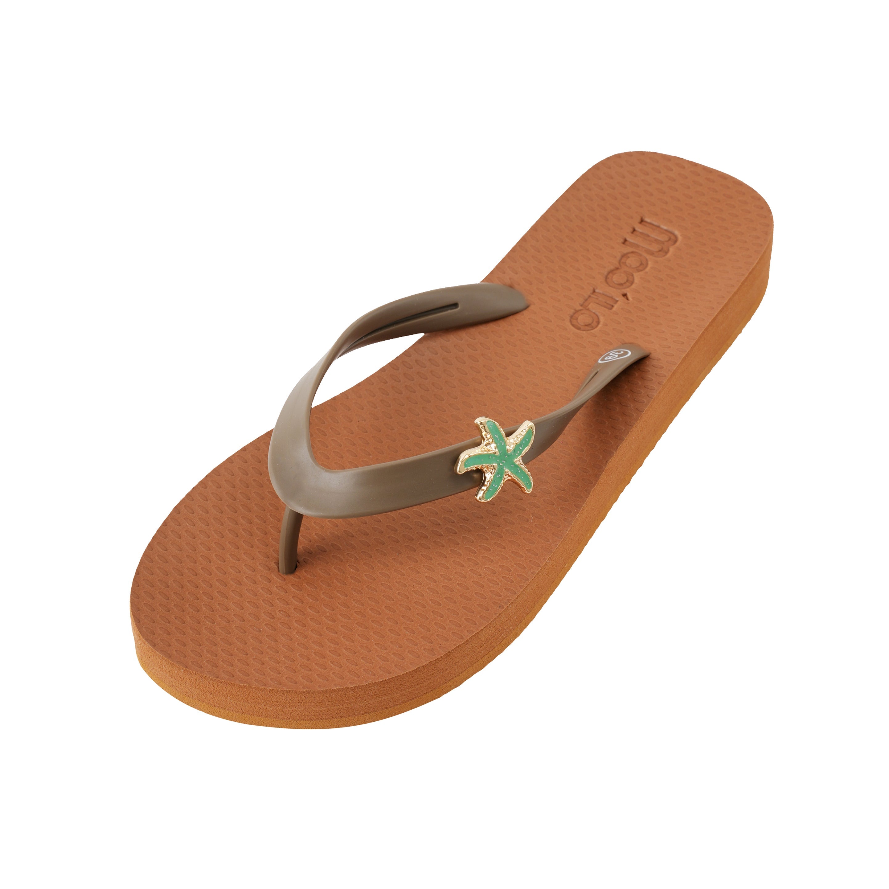 Flip-Flop / Vera - Seestern Cognac-Braun