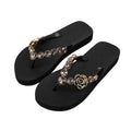 Teenslipper / Rose - Zwart-goud