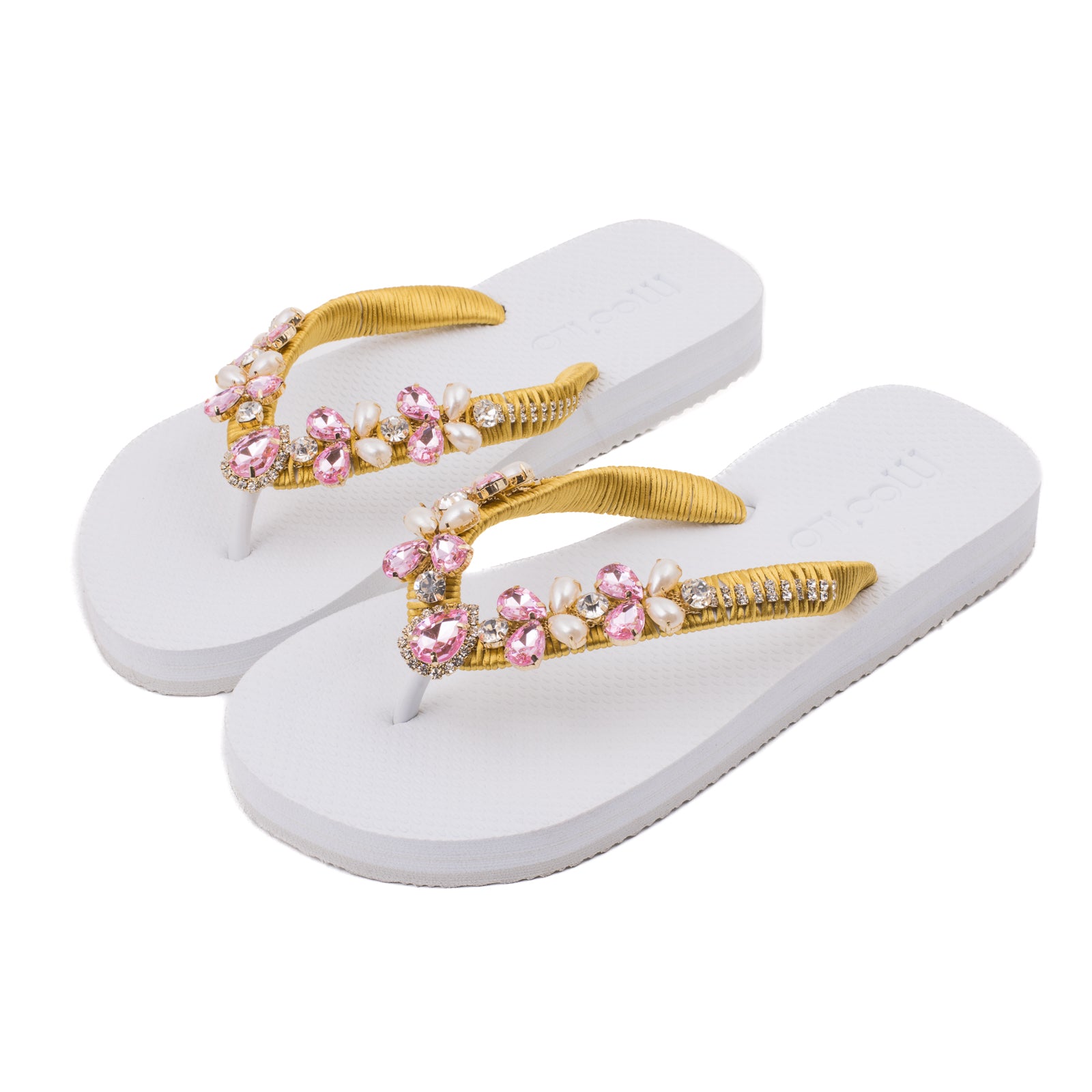 Flip-Flop / Band - Weiß -  Gold Rose / Kollektionswechsel